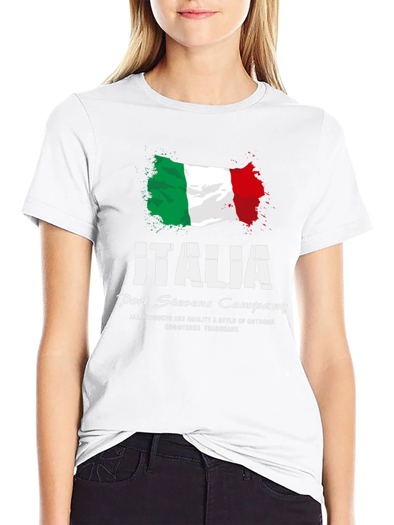 Italia Flag Graphic T-Shirt - Port Stevens Company