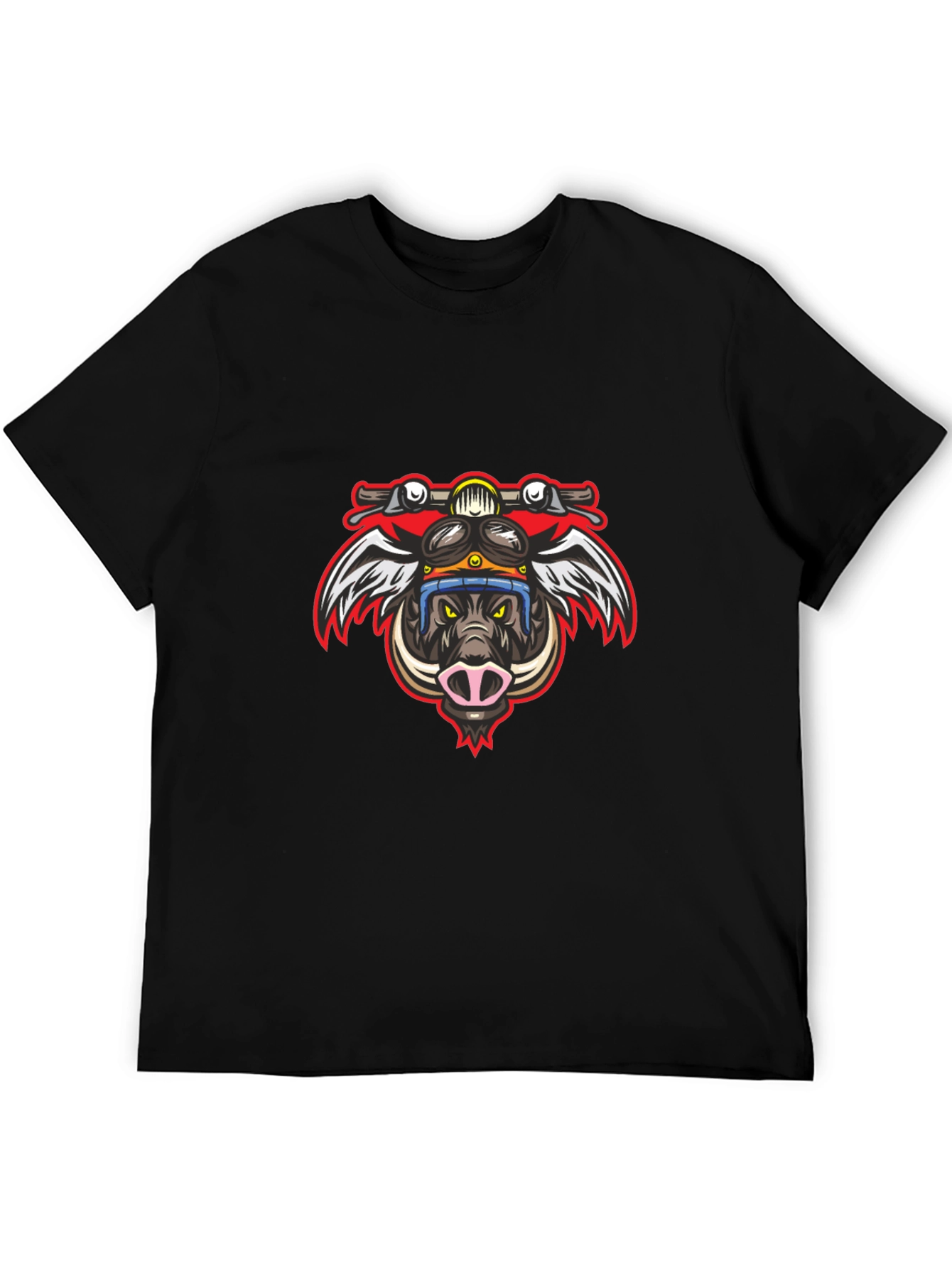 Biker Boar Graphic Tee - Ride Wild!