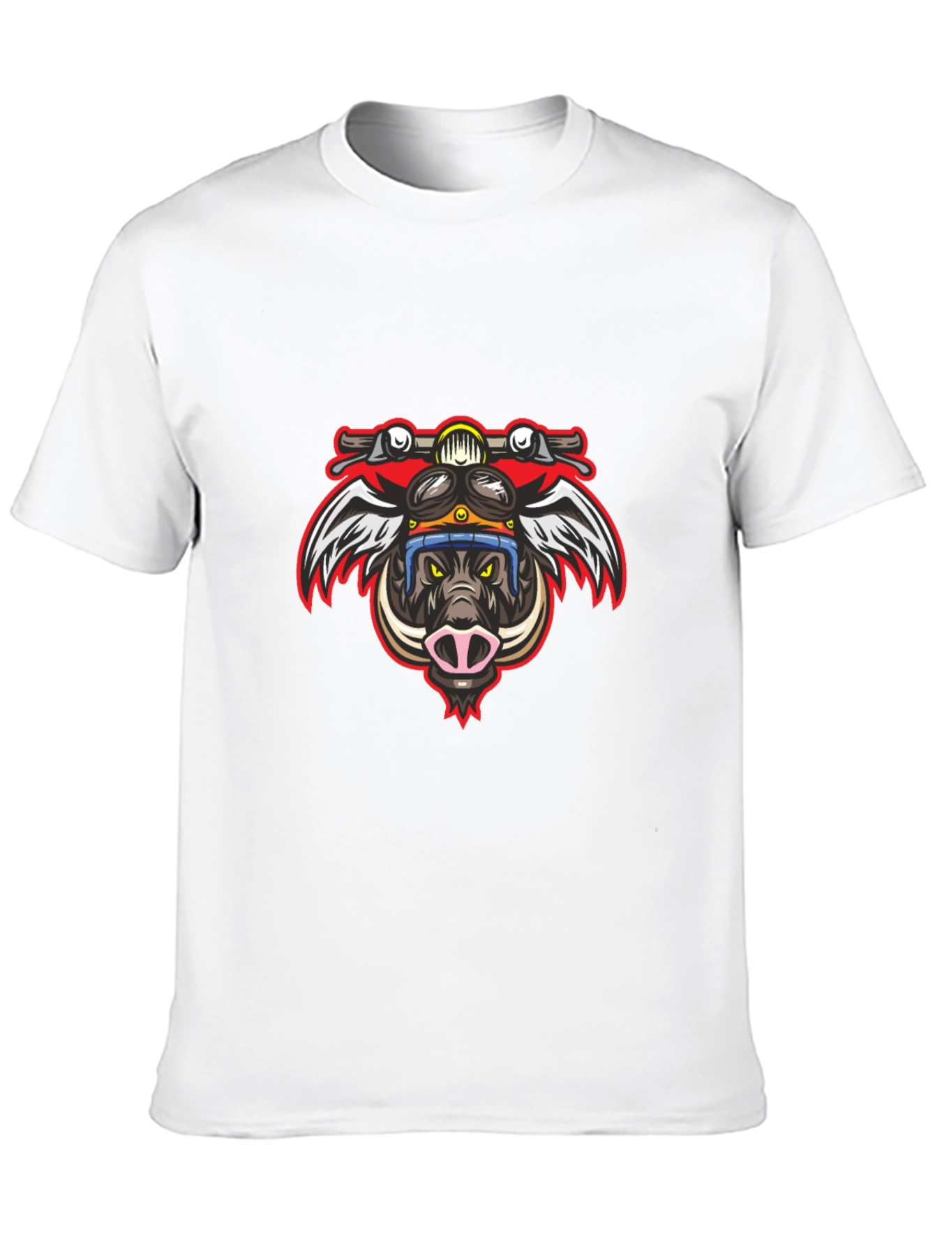 Biker Boar Graphic Tee - Ride Wild!