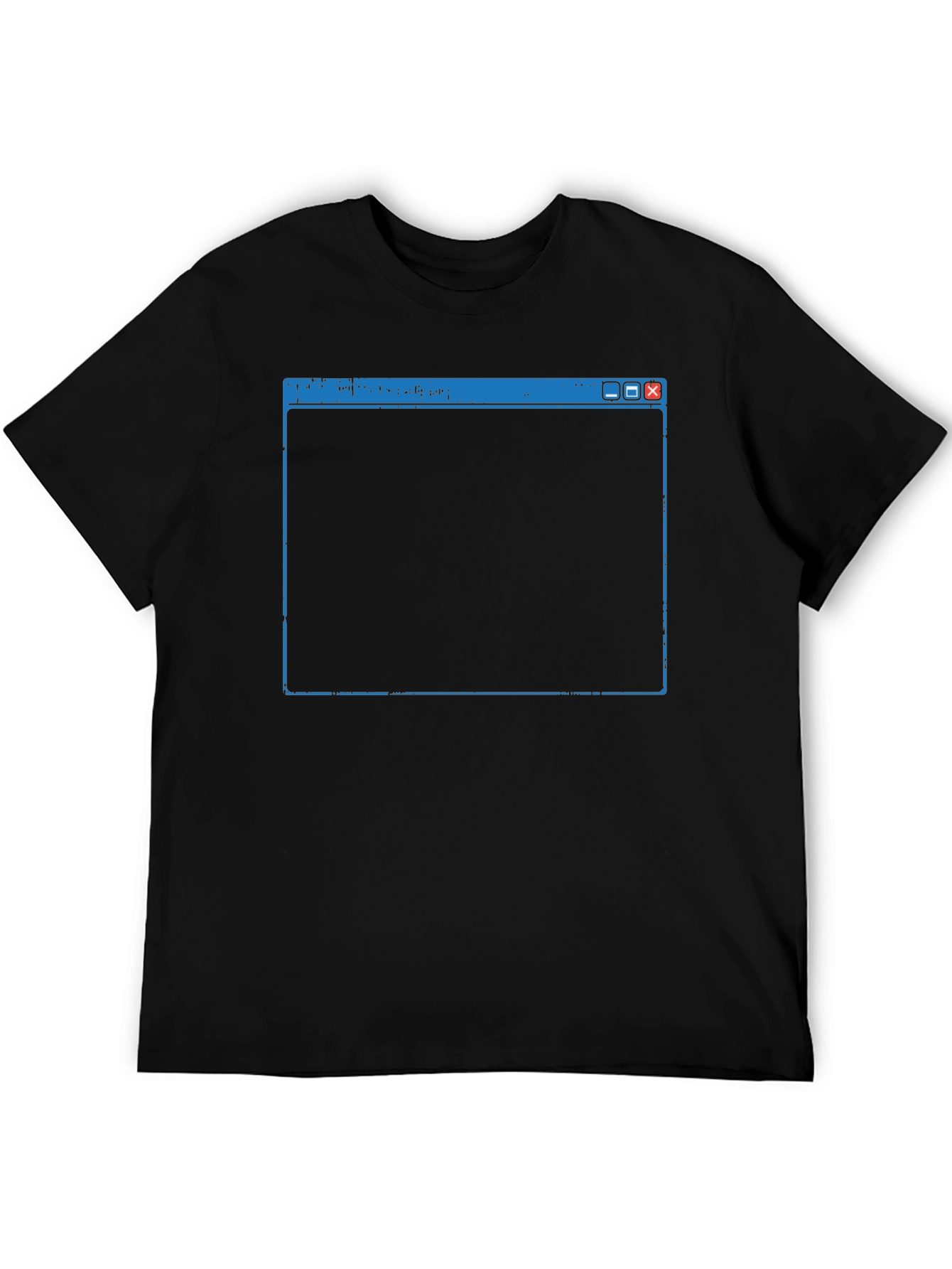 Retro Windows Screen Black T-Shirt