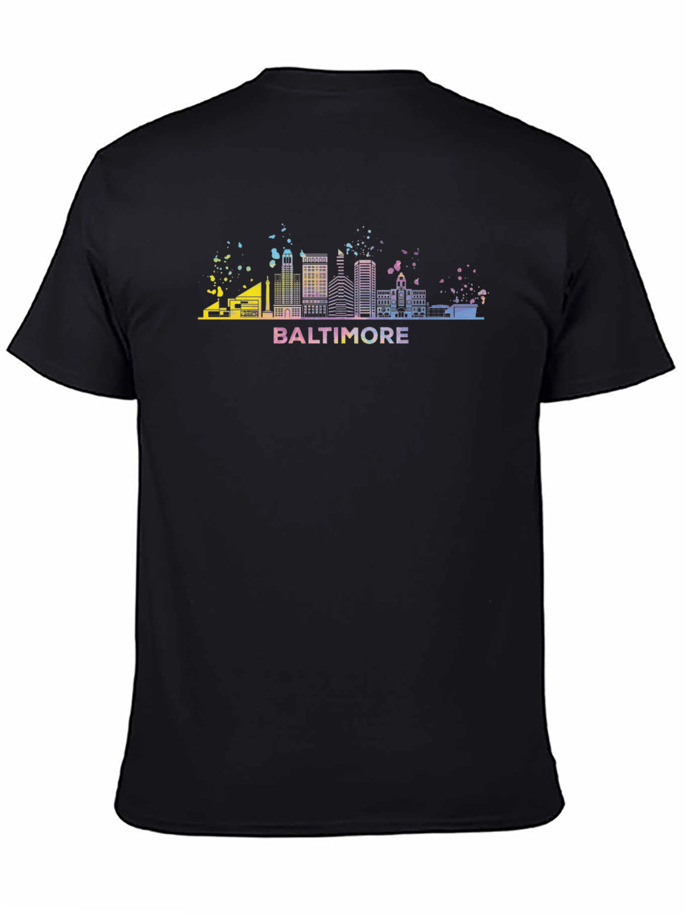 Baltimore Skyline Graphic Tee - Mens Black T-Shirt