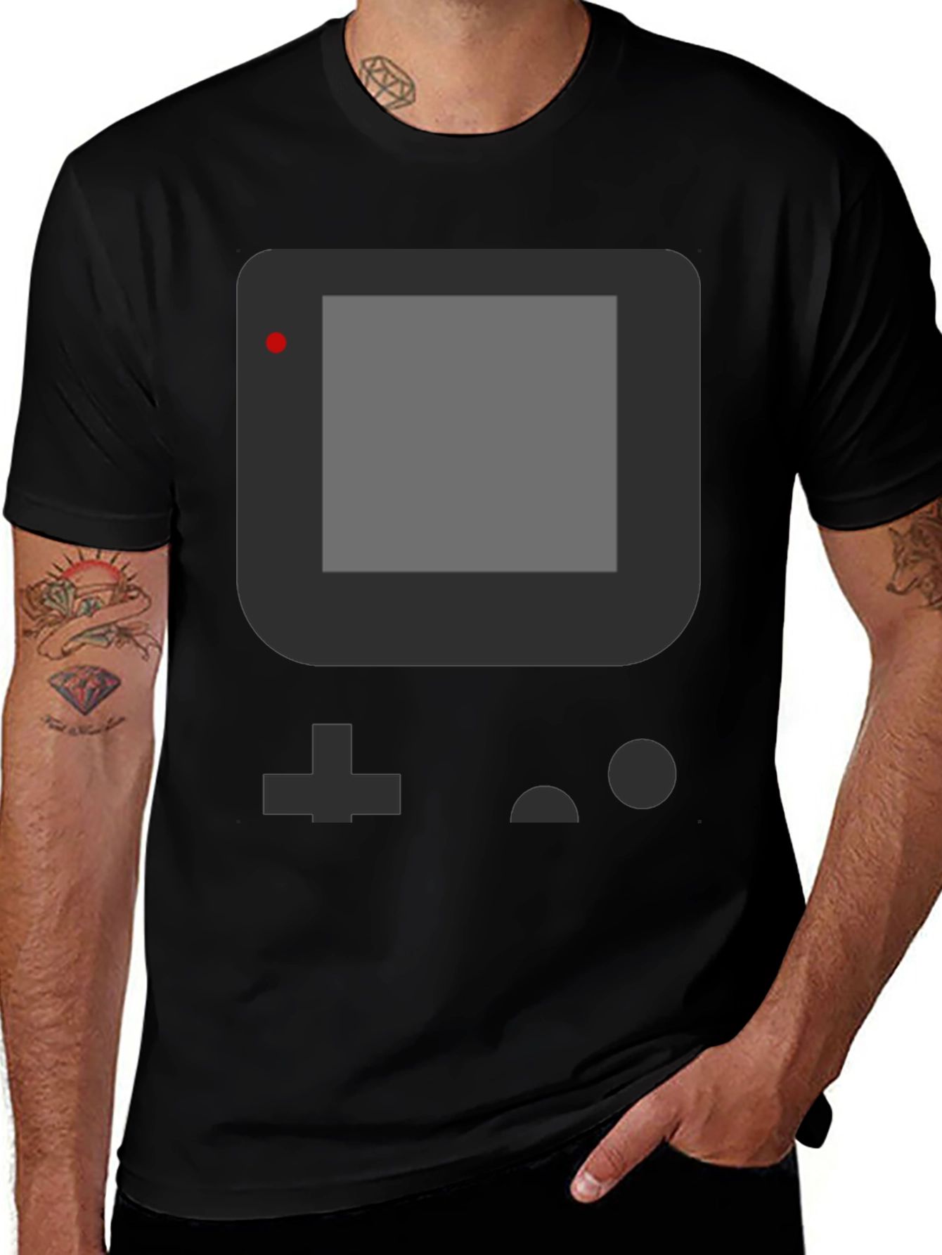 Retro Game Console T-Shirt - Black Gaming Tee