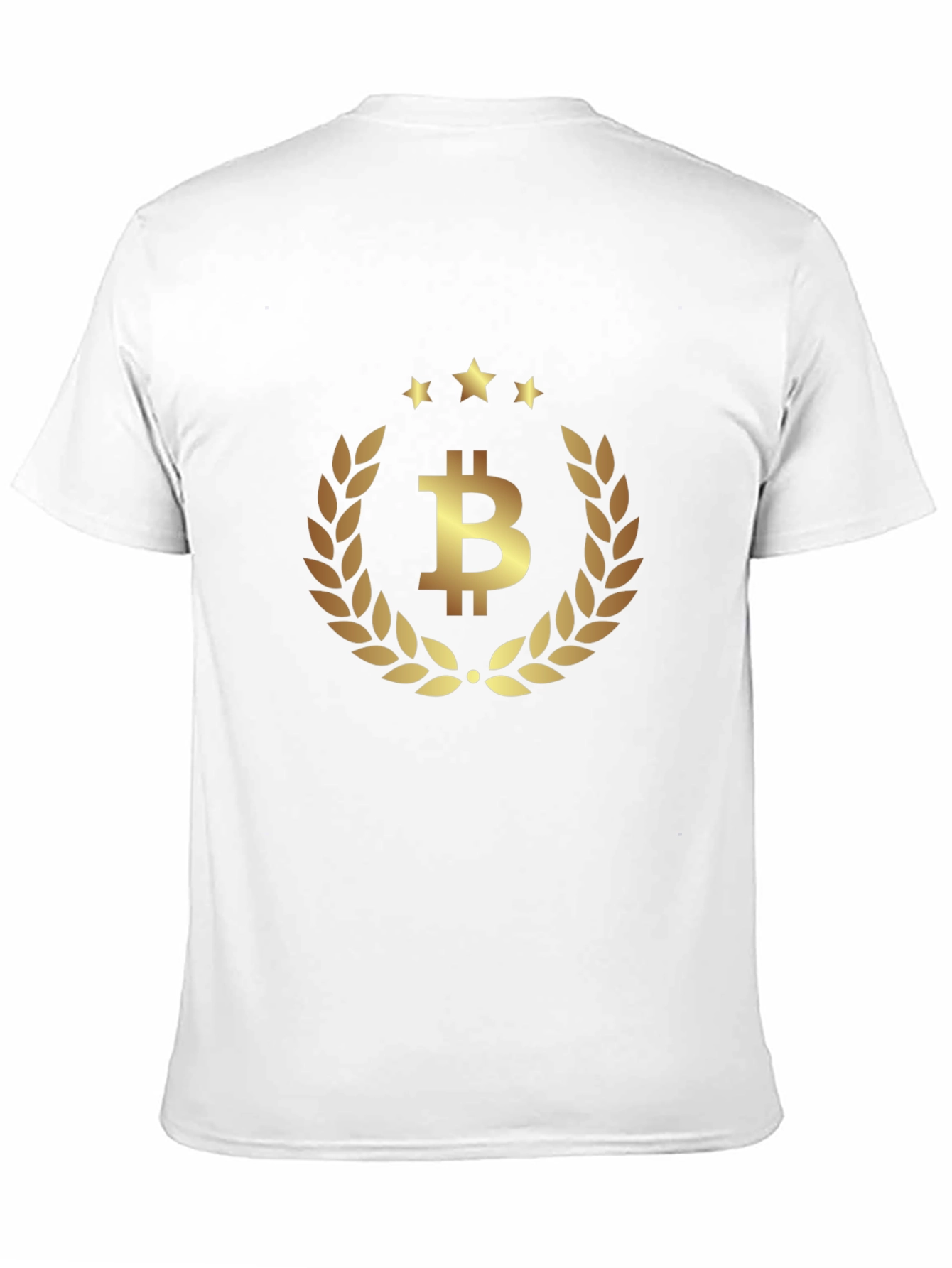 Bitcoin Laurel Wreath Graphic Tee - Crypto Currency
