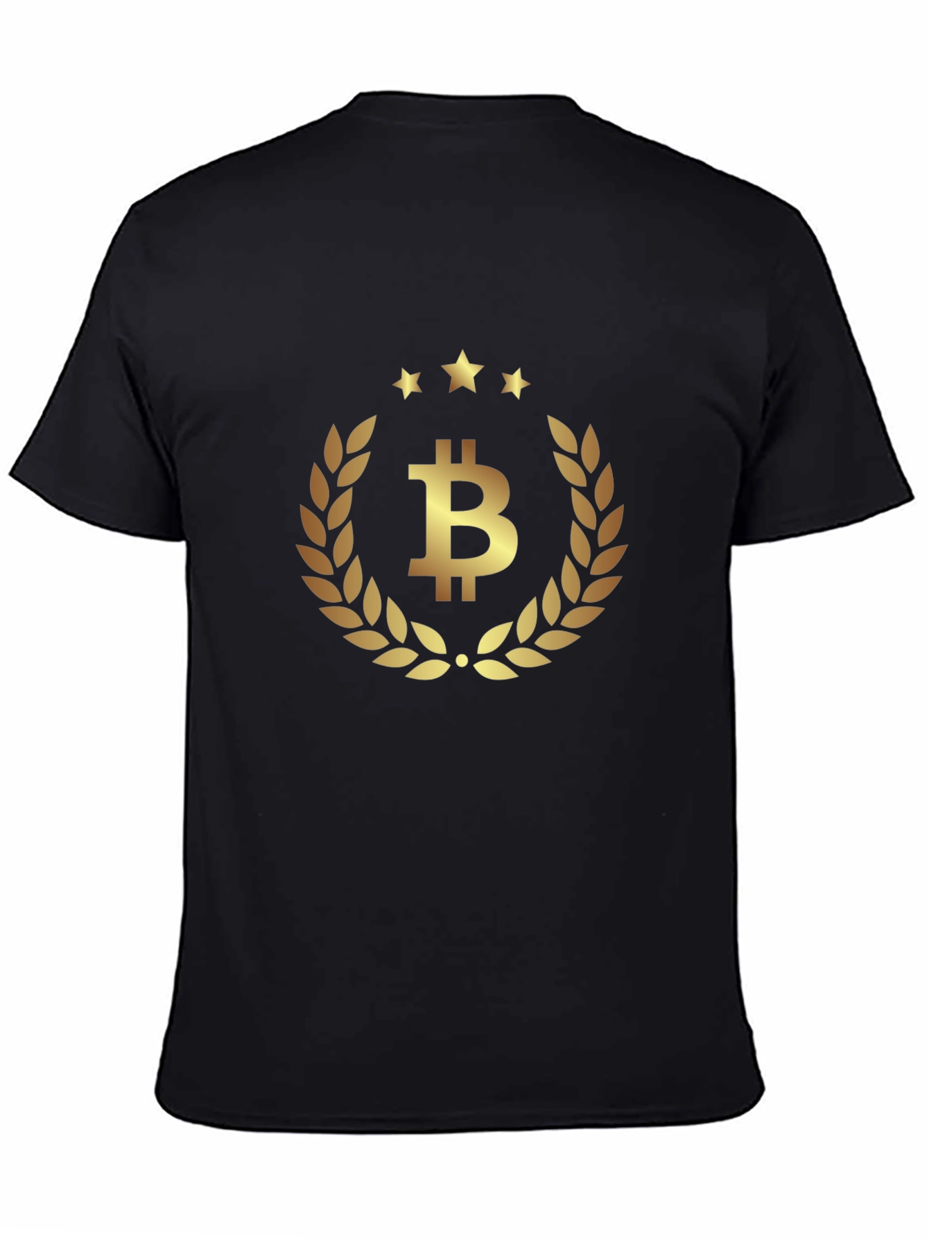 Bitcoin Laurel Wreath Graphic Tee - Crypto Currency