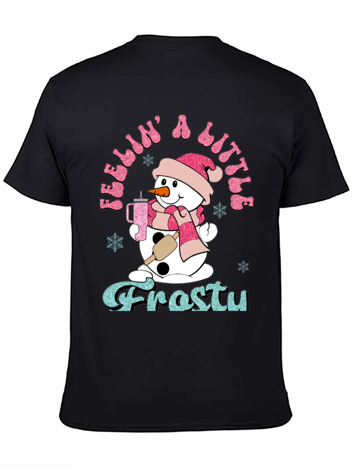 Feelin a Little Frosty Snowman Graphic Tee