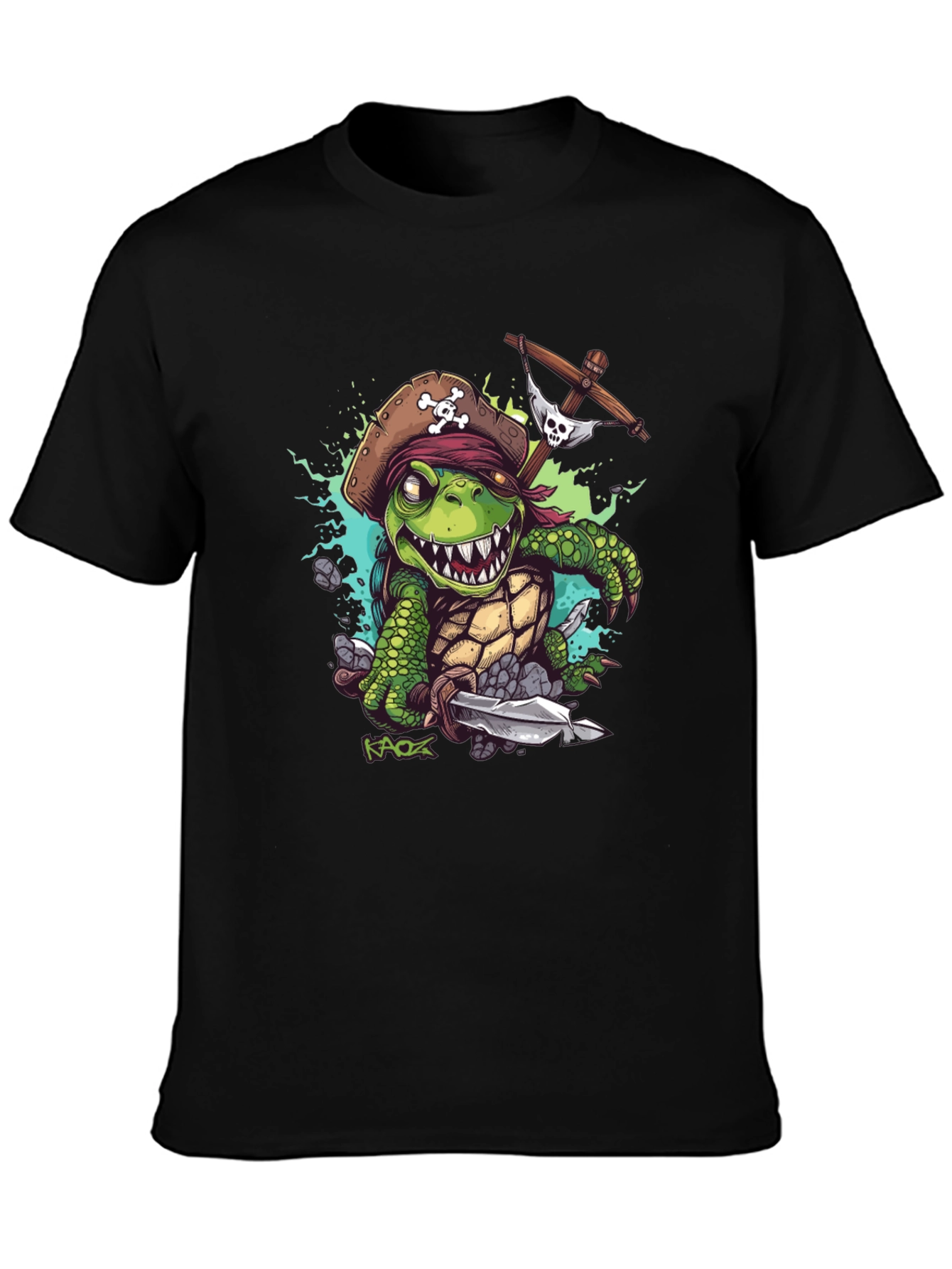 Pirate Turtle Graphic Tee - Unique Design