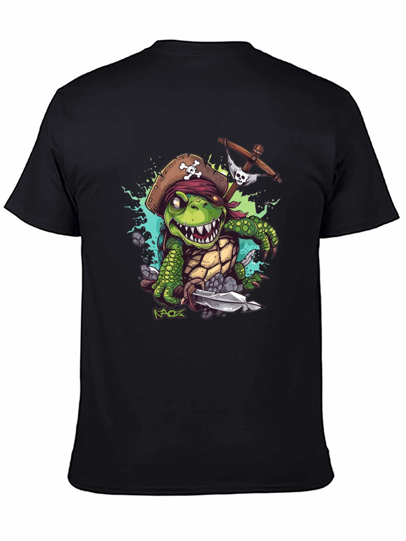 Pirate Turtle Graphic Tee - Unique Design
