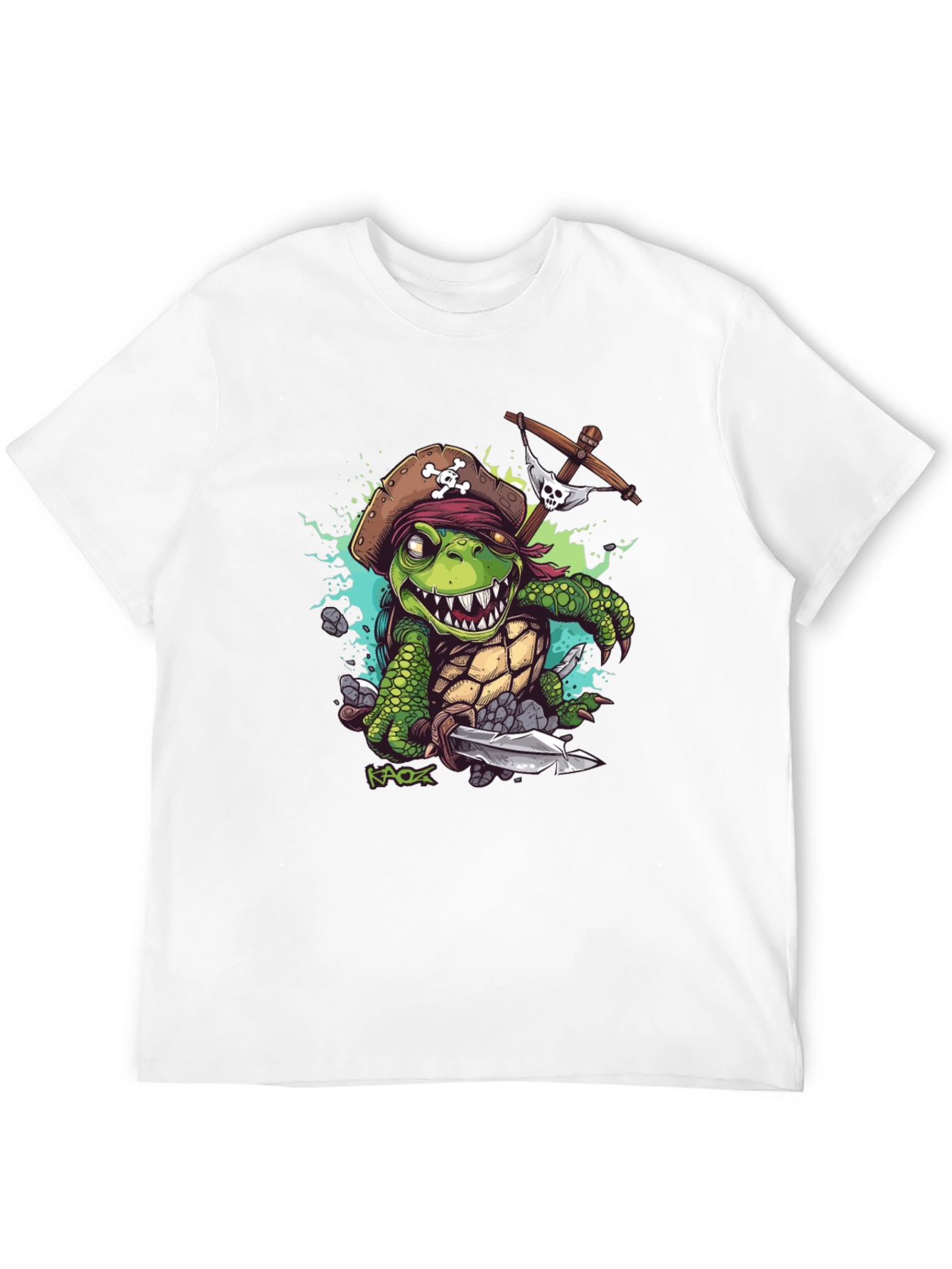 Pirate Turtle Graphic Tee - Unique Design