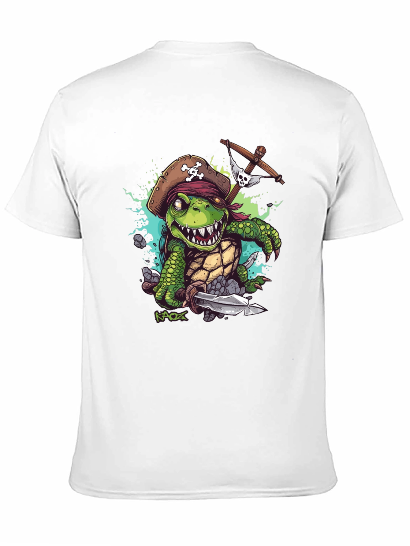 Pirate Turtle Graphic Tee - Unique Design