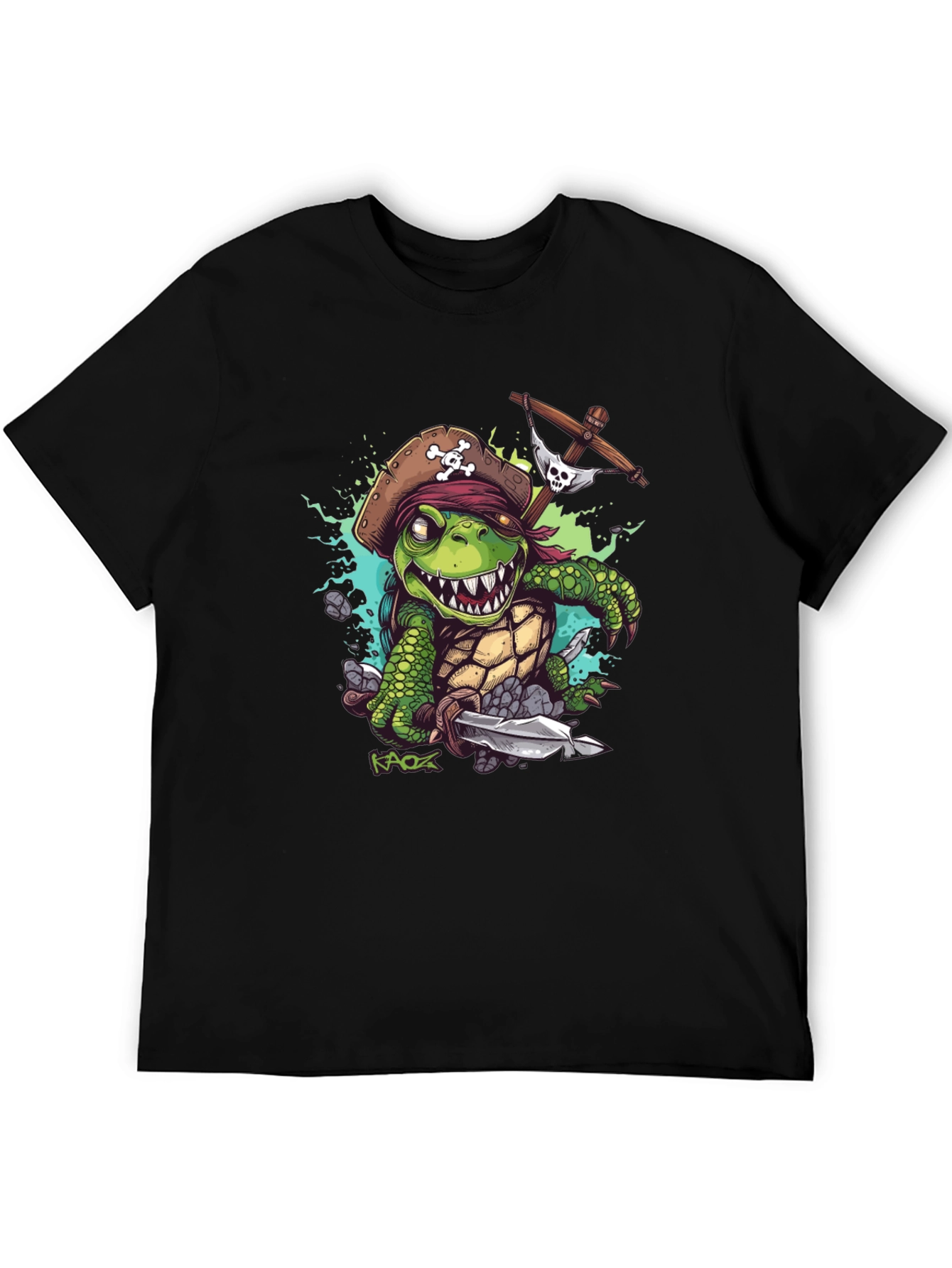 Pirate Turtle Graphic Tee - Unique Design