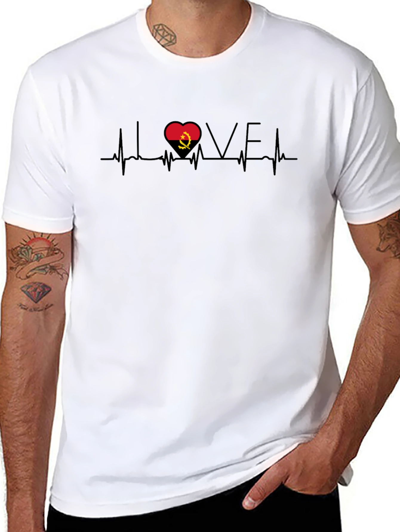 Angola Heartbeat Love T-Shirt