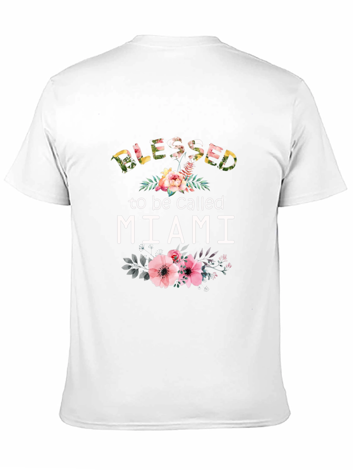 Blessed to be Called Miami Floral T-Shirt