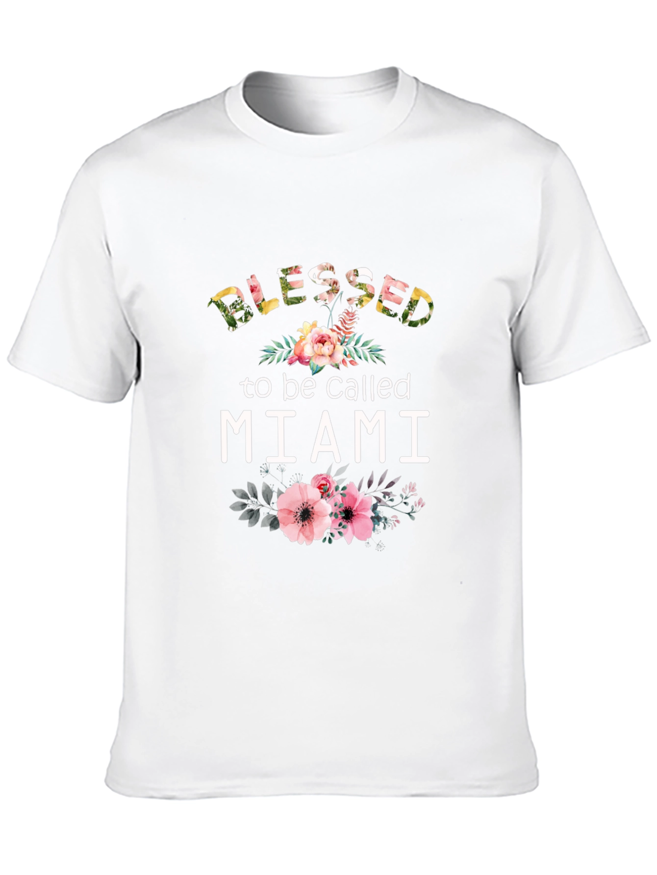 Blessed to be Called Miami Floral T-Shirt