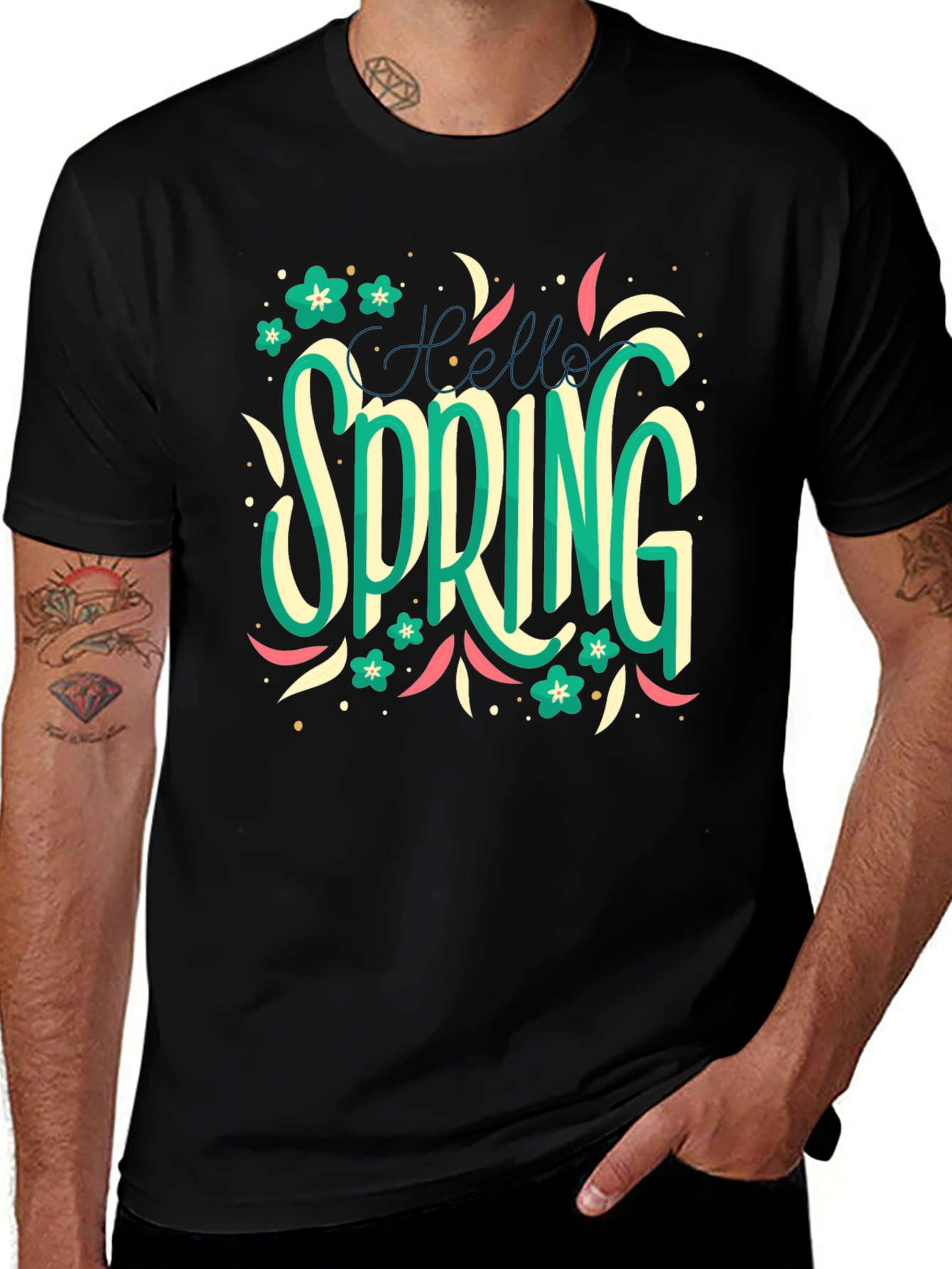 Hello Spring T-Shirt: Floral Season Style