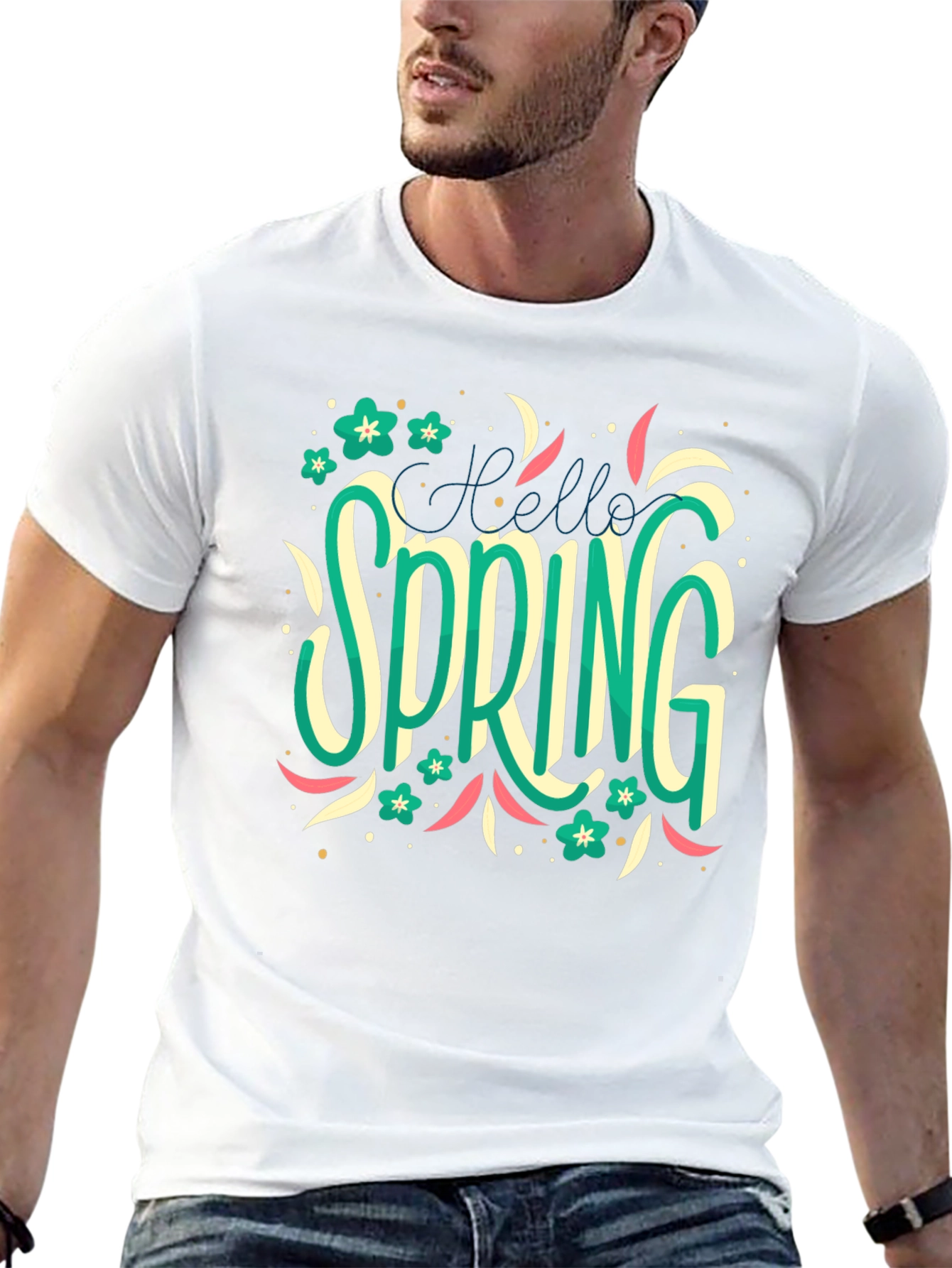 Hello Spring T-Shirt: Floral Season Style