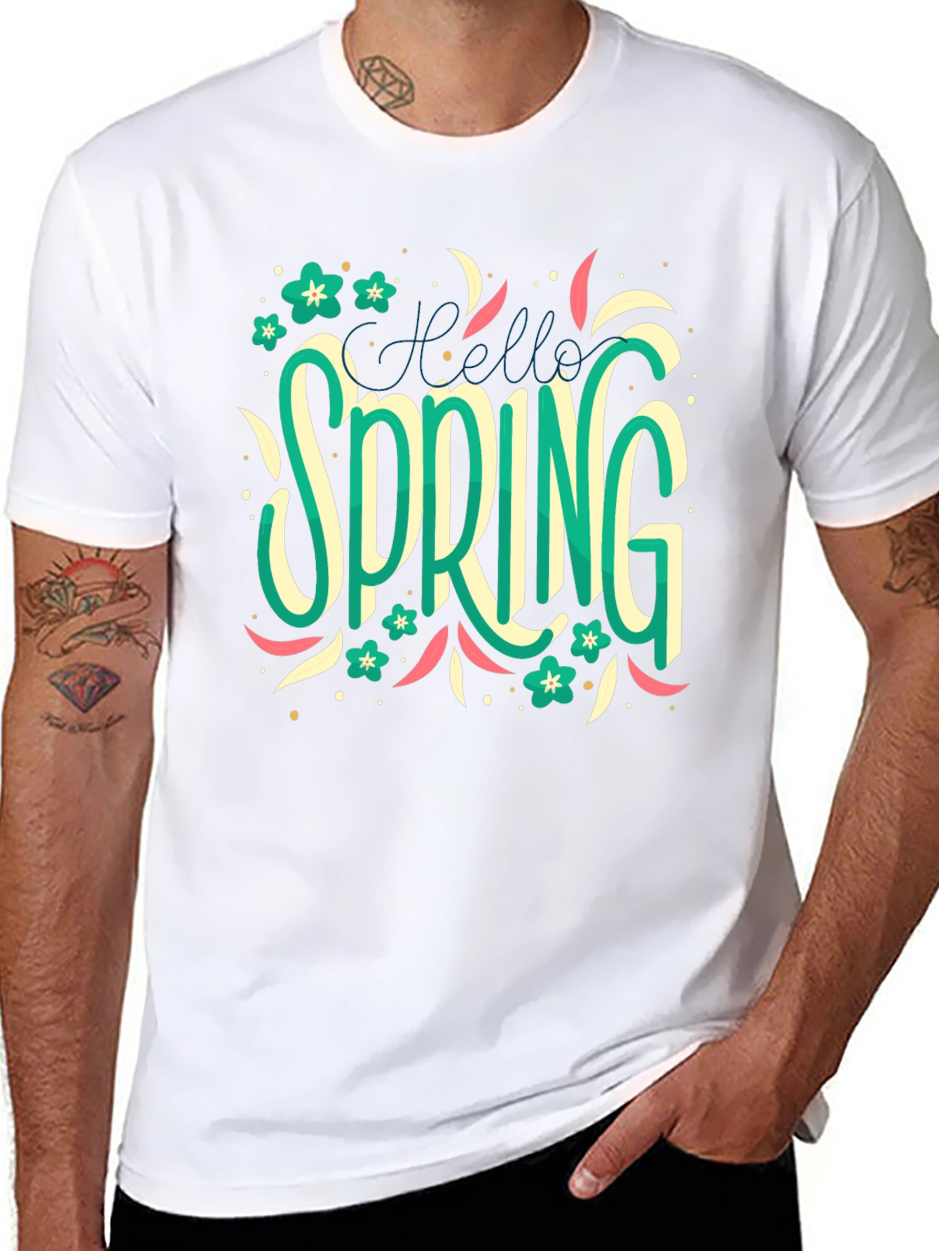 Hello Spring T-Shirt: Floral Season Style