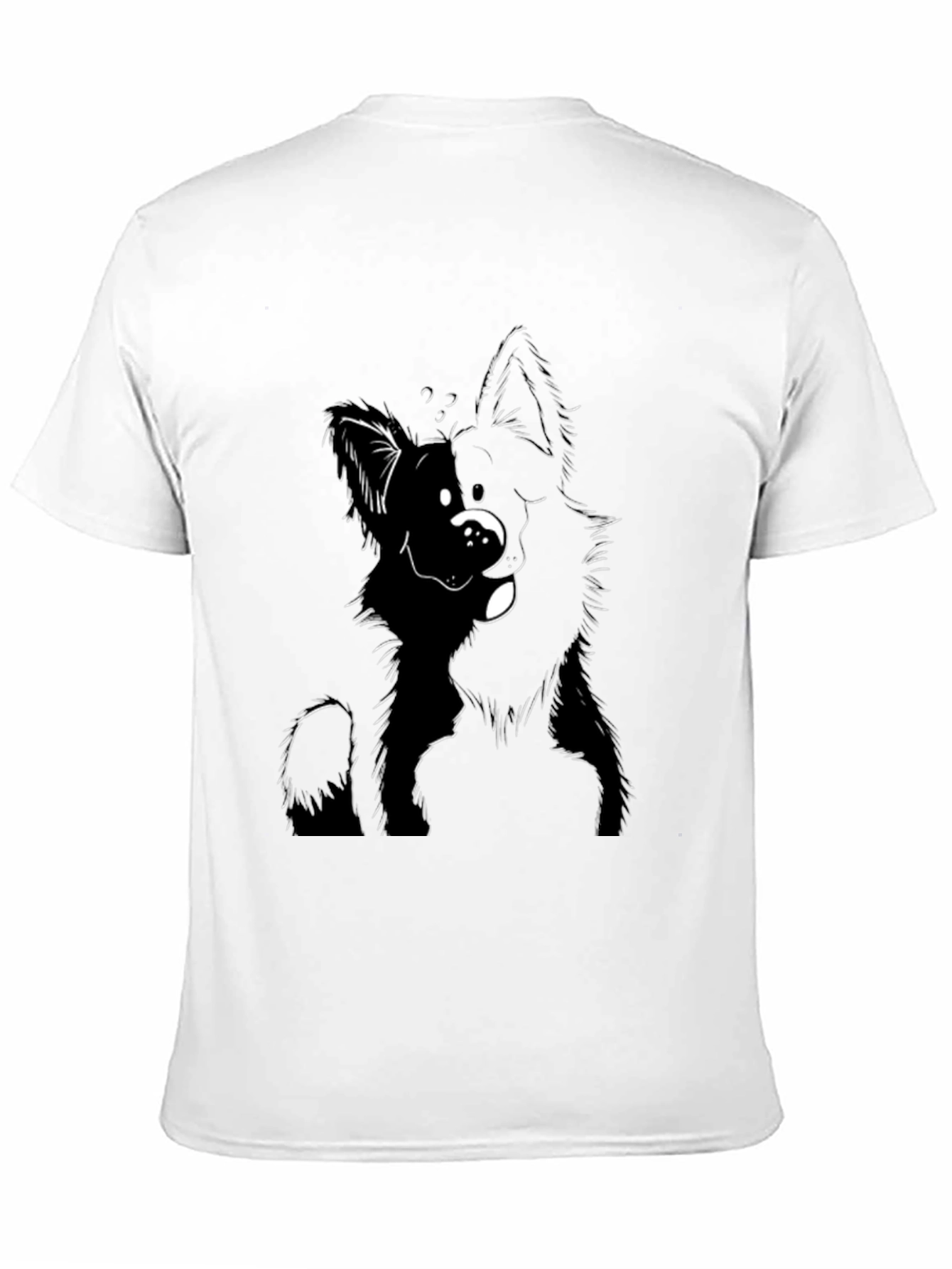 Dog Graphic Black T-Shirt Canine Lover Tee
