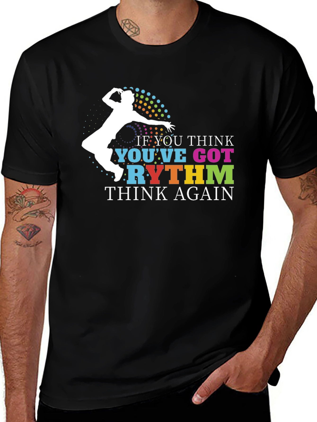 Rhythm Graphic Tee - Funny Dance T-Shirt