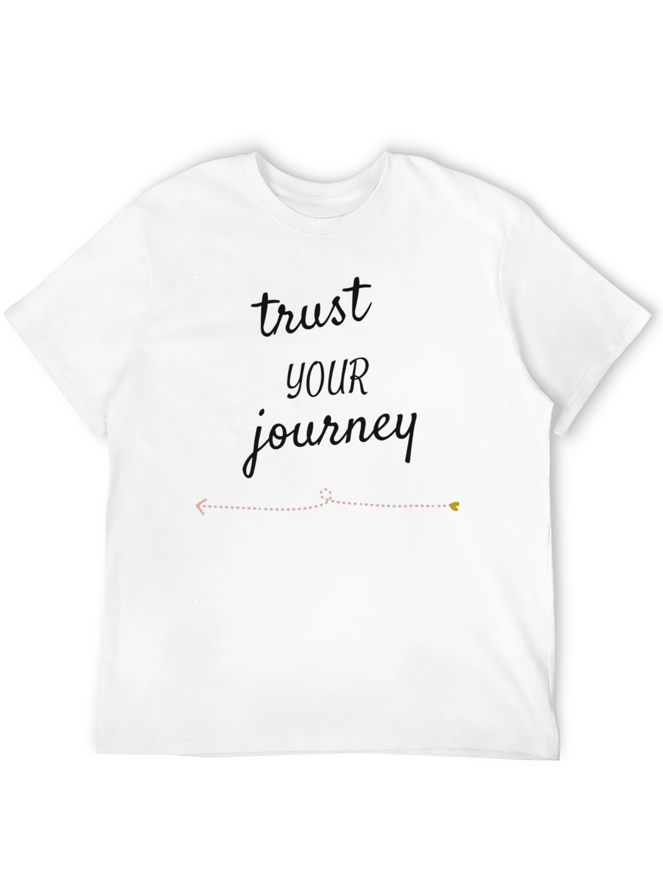 Trust the Journey Black Graphic Tee