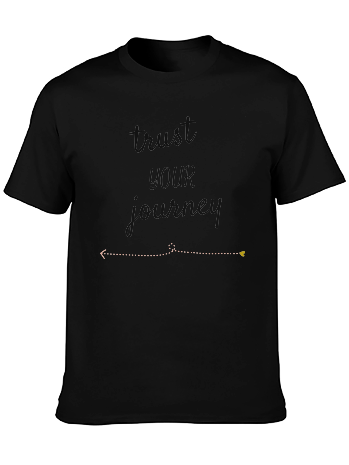Trust the Journey Black Graphic Tee
