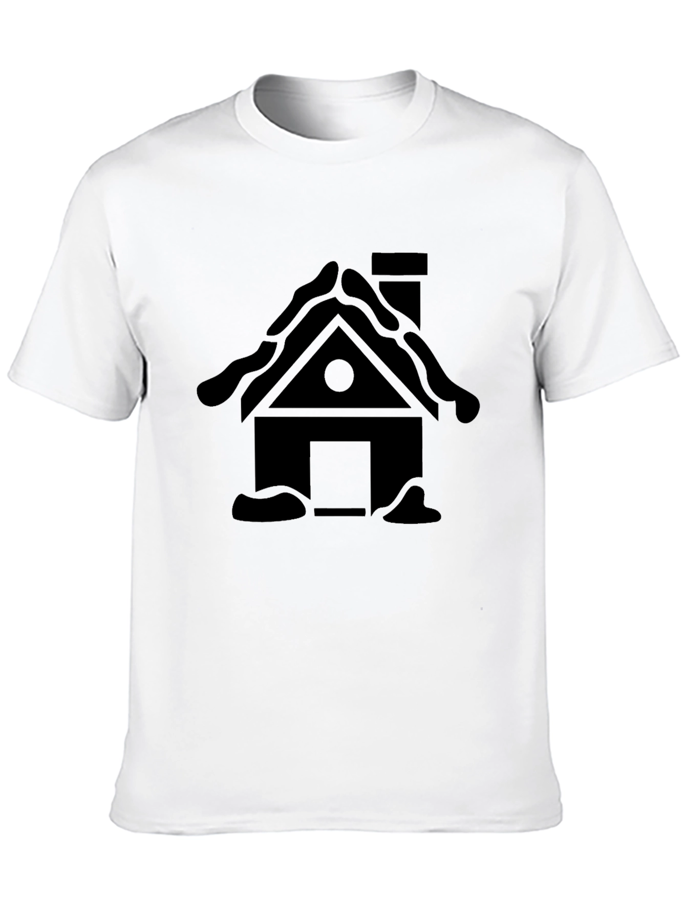Cabin Tee - Black House Graphic T-Shirt