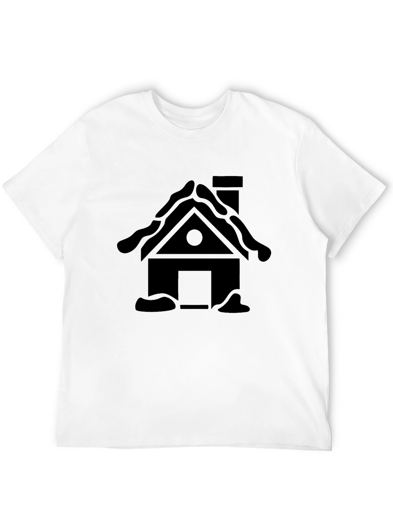 Cabin Tee - Black House Graphic T-Shirt