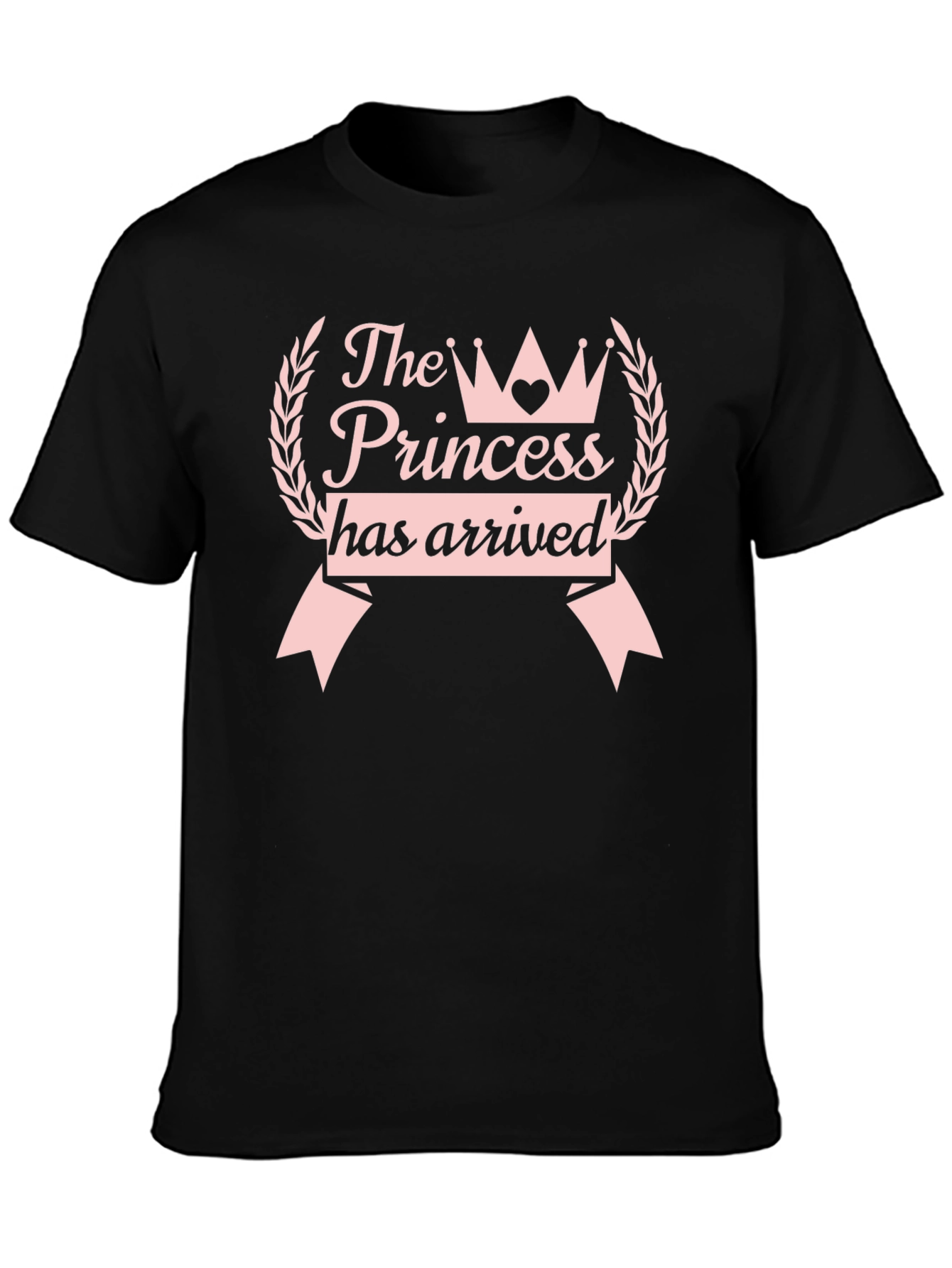 The Princess Has Arrived Black Tee
