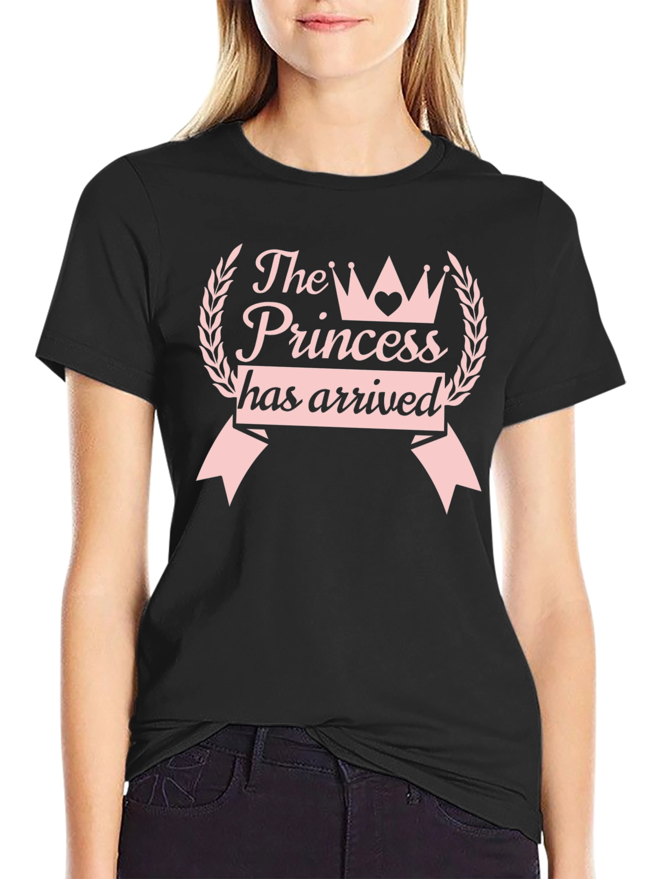 The Princess Has Arrived Black Tee