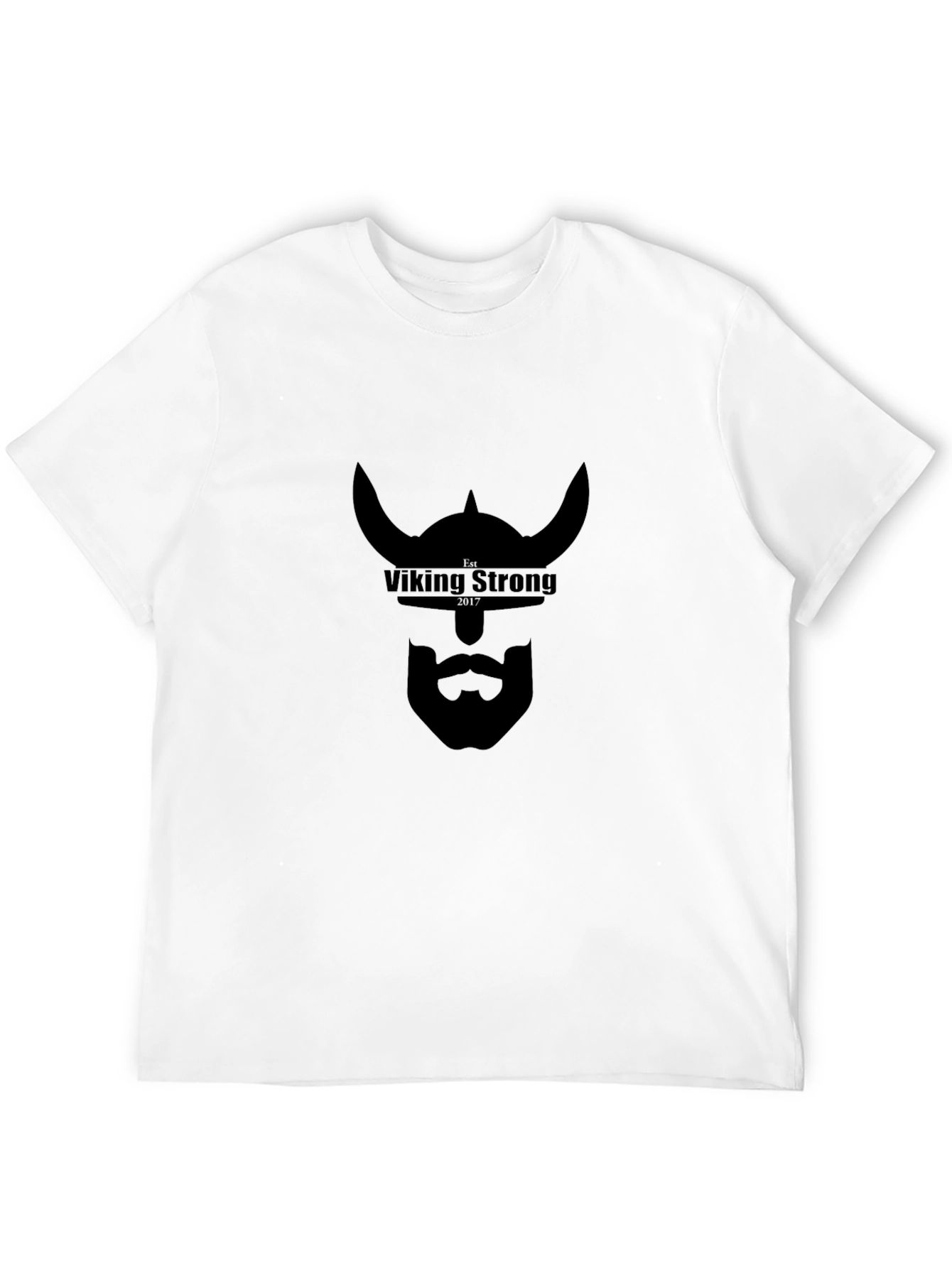 Viking Strong T-Shirt - Black Graphic Tee