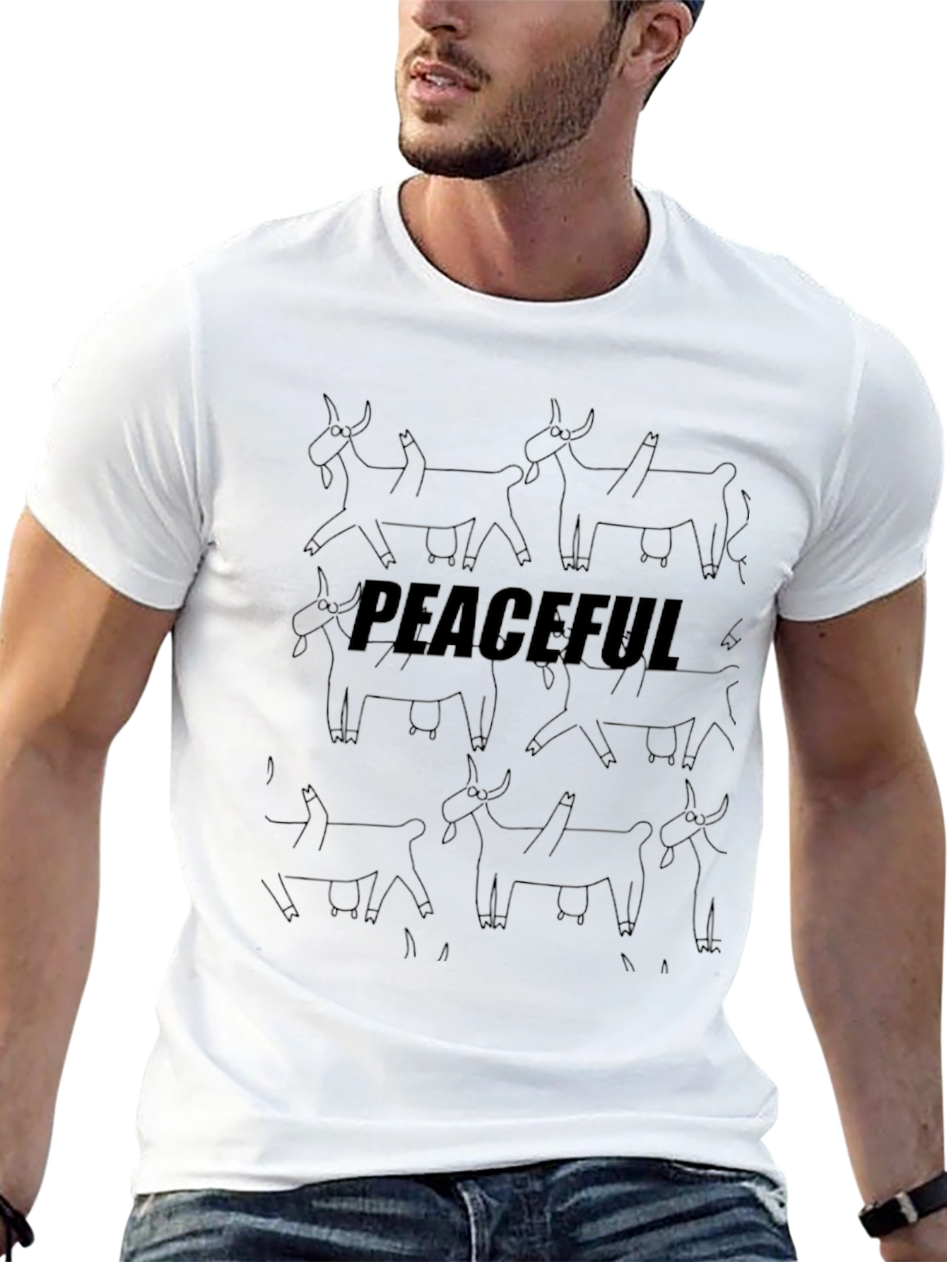 Peaceful Goat T-Shirt
