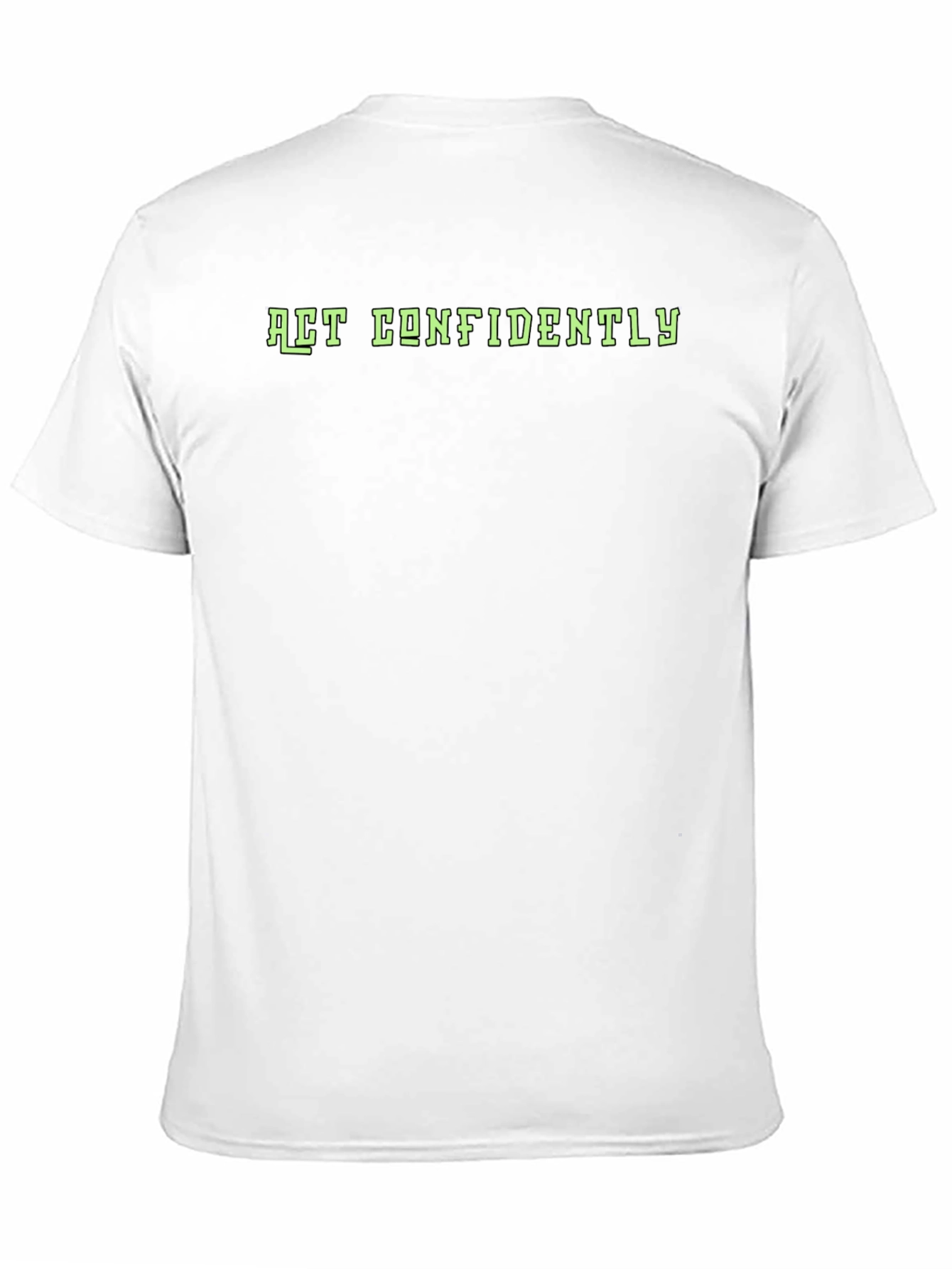 Act Confidently Graphic Tee - Mens Black T-Shirt
