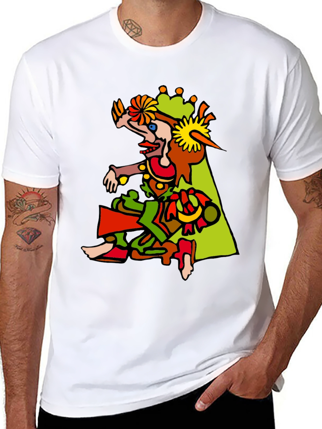 Abstract Art Graphic Tee - Unique Design