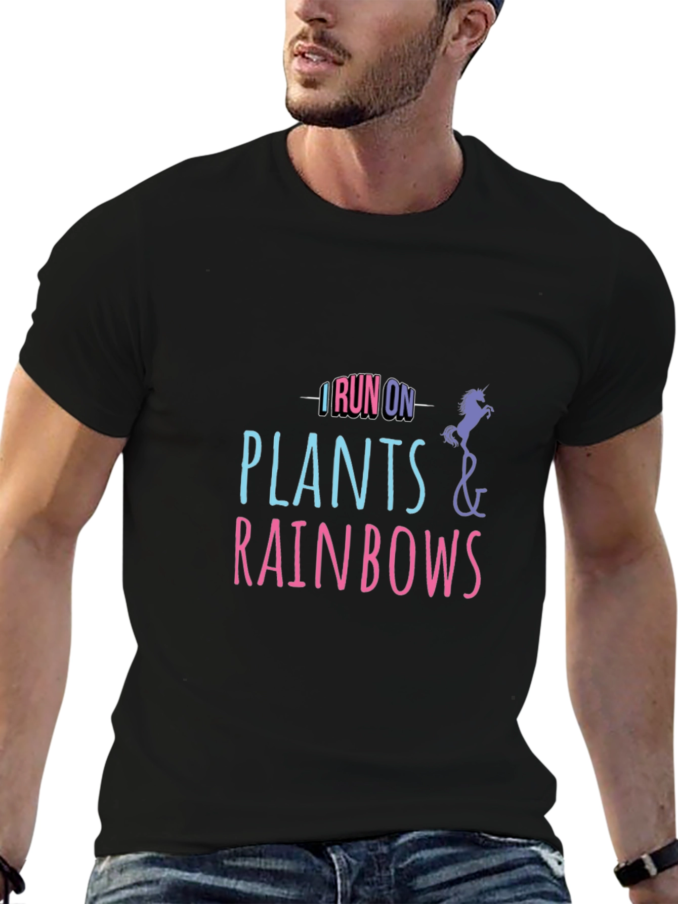 I Run on Plants and Rainbows T-Shirt