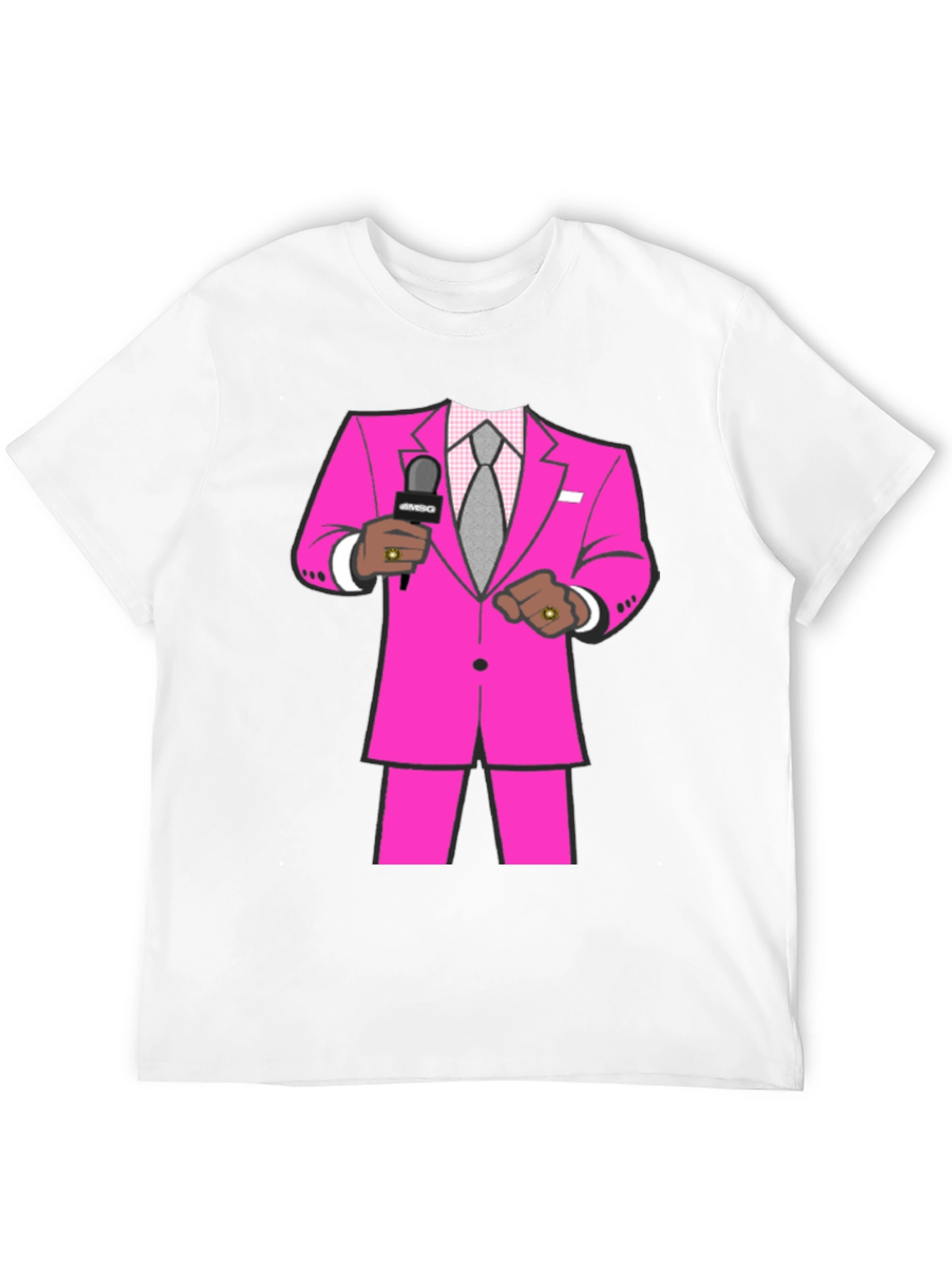 Pink Suit Graphic Tee - Stand Out Style