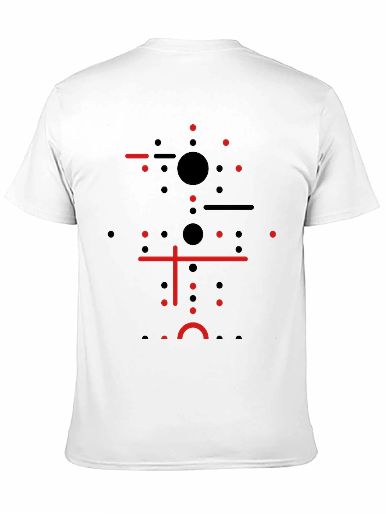 Abstract Geometric Graphic Print T-Shirt - Modern Style