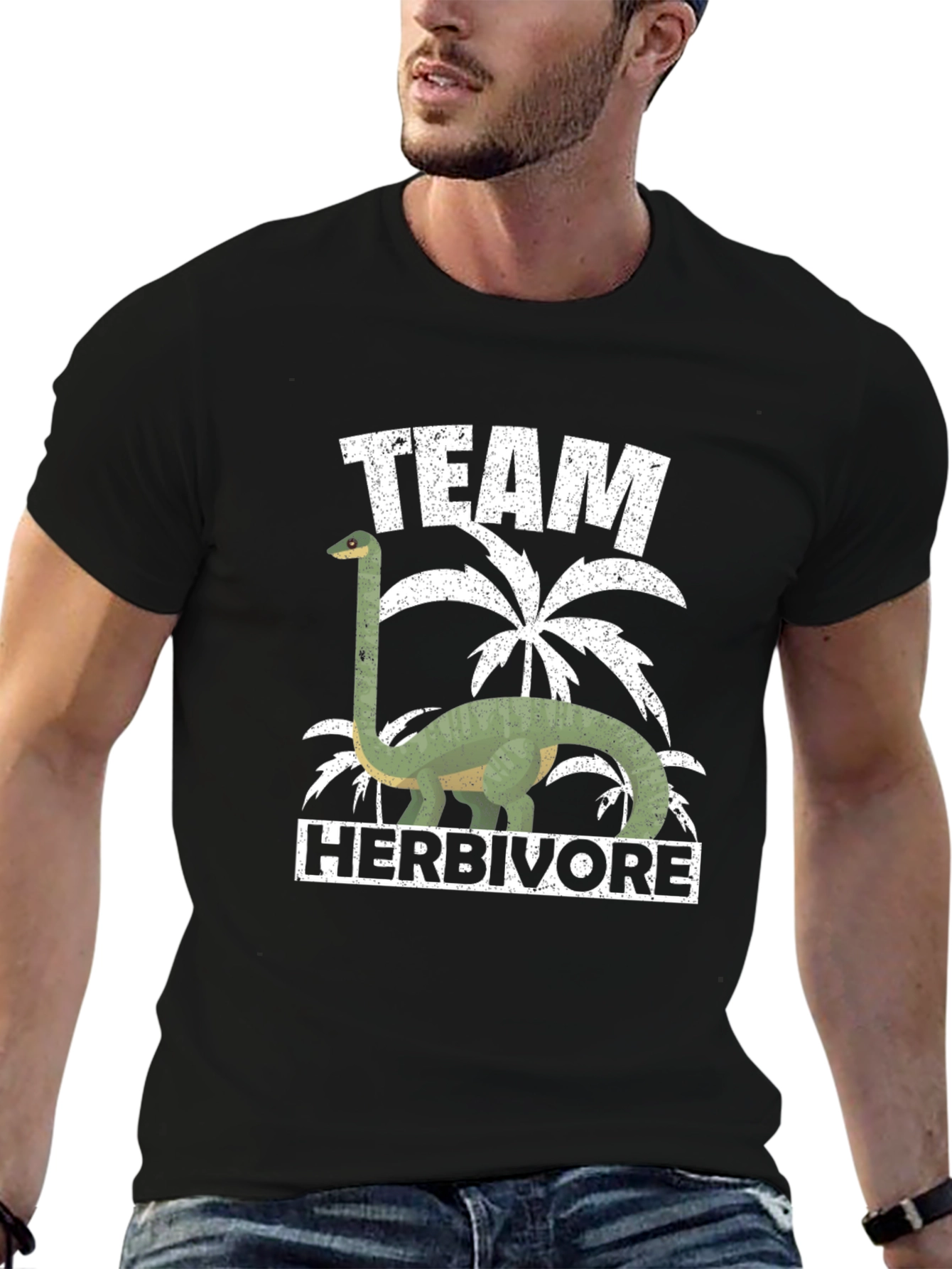 Team Herbivore Dinosaur Graphic T-Shirt