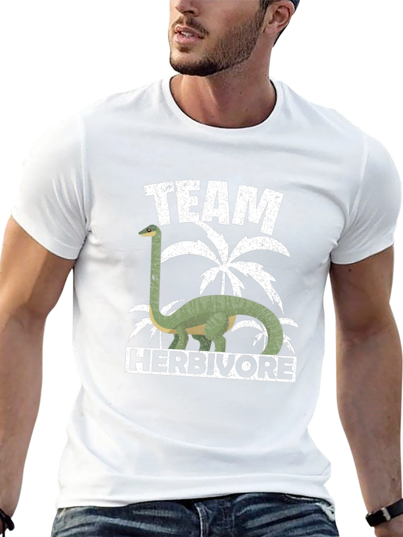Team Herbivore Dinosaur Graphic T-Shirt