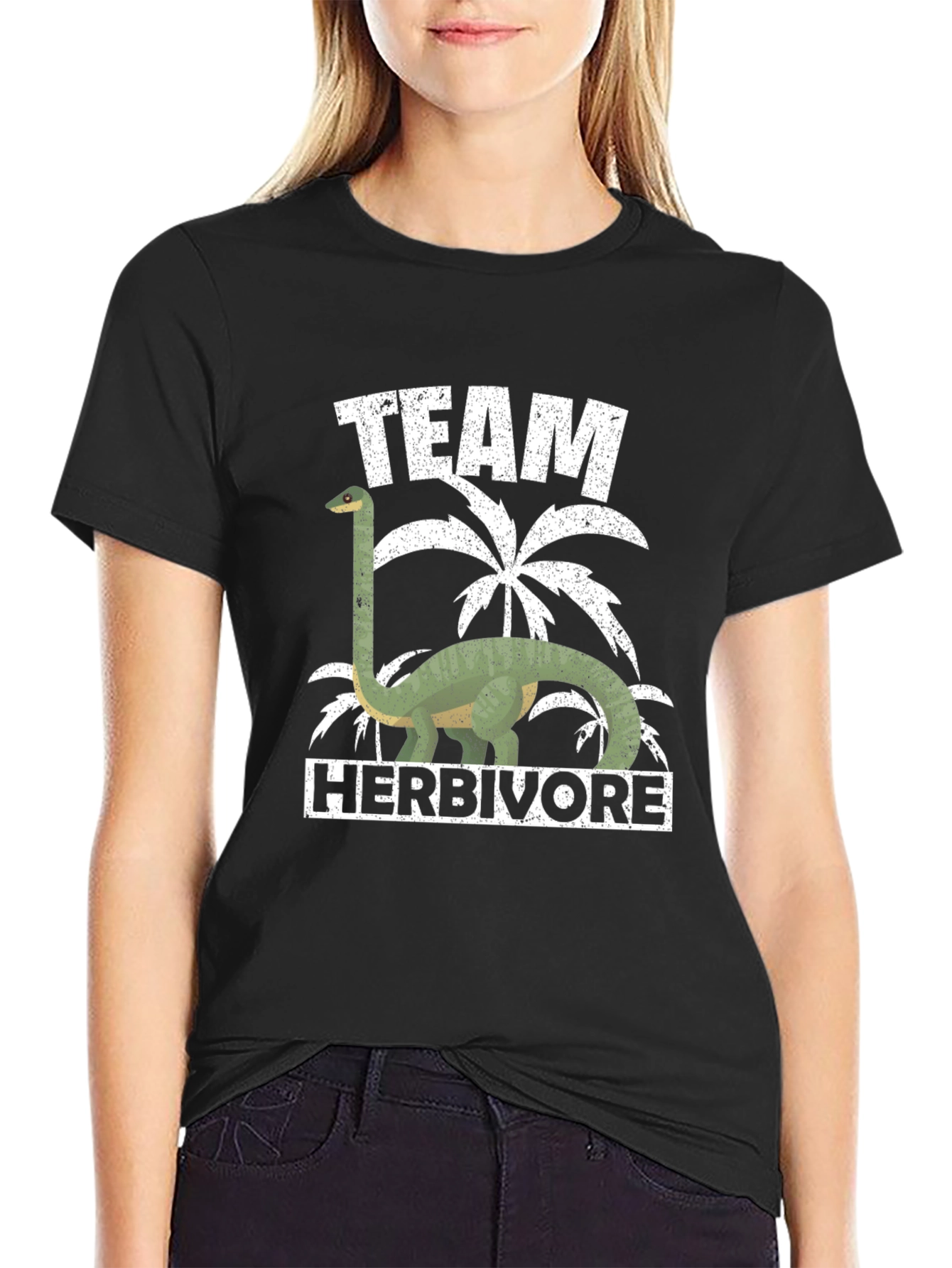 Team Herbivore Dinosaur Graphic T-Shirt