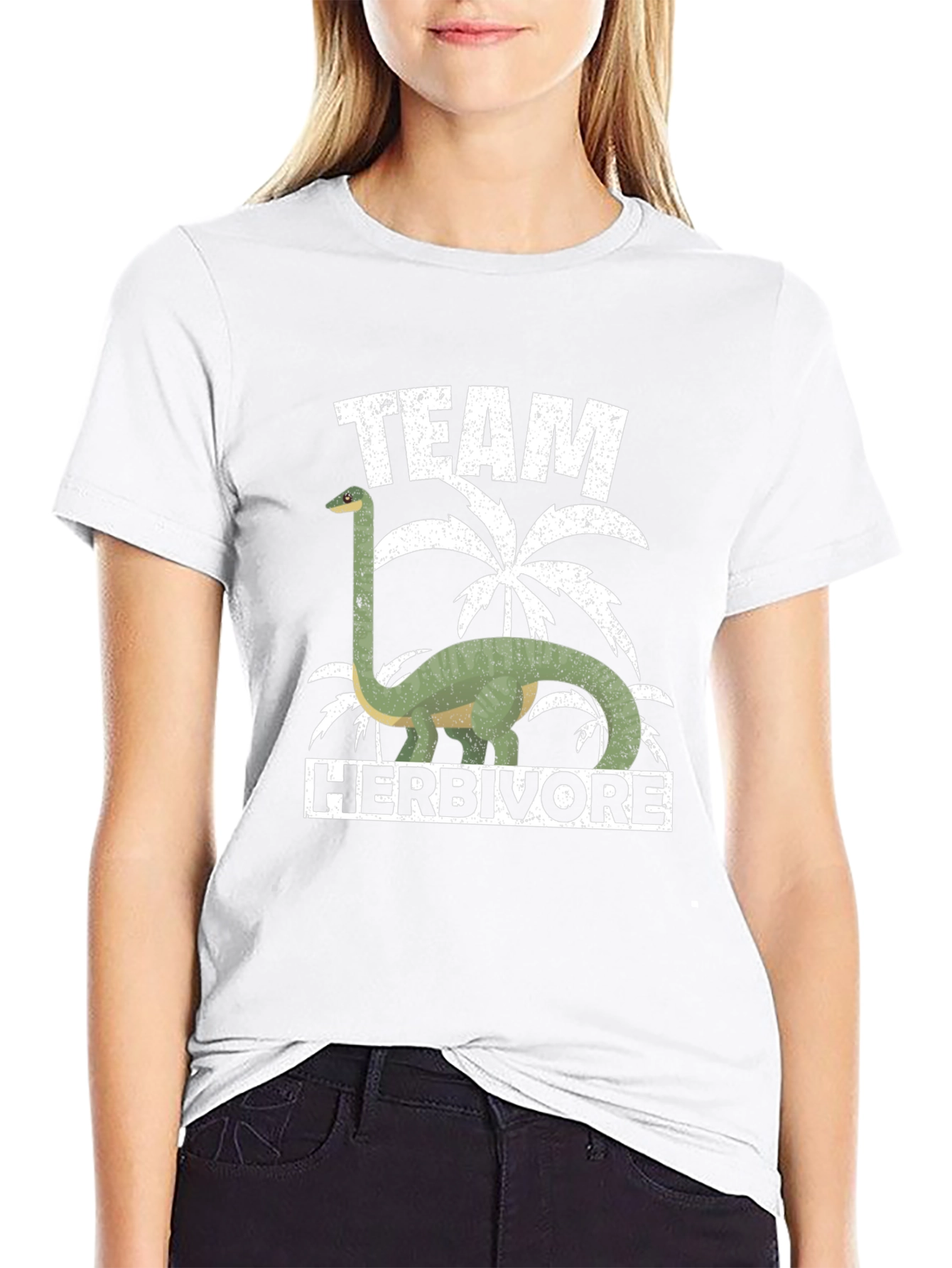 Team Herbivore Dinosaur Graphic T-Shirt