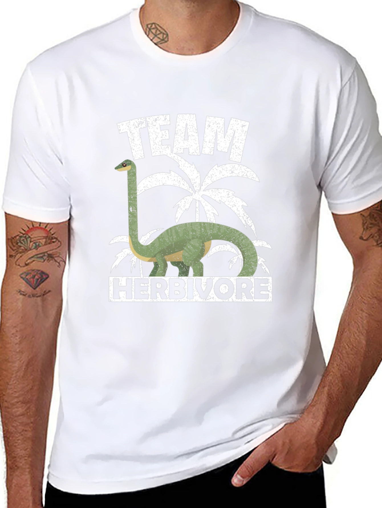 Team Herbivore Dinosaur Graphic T-Shirt