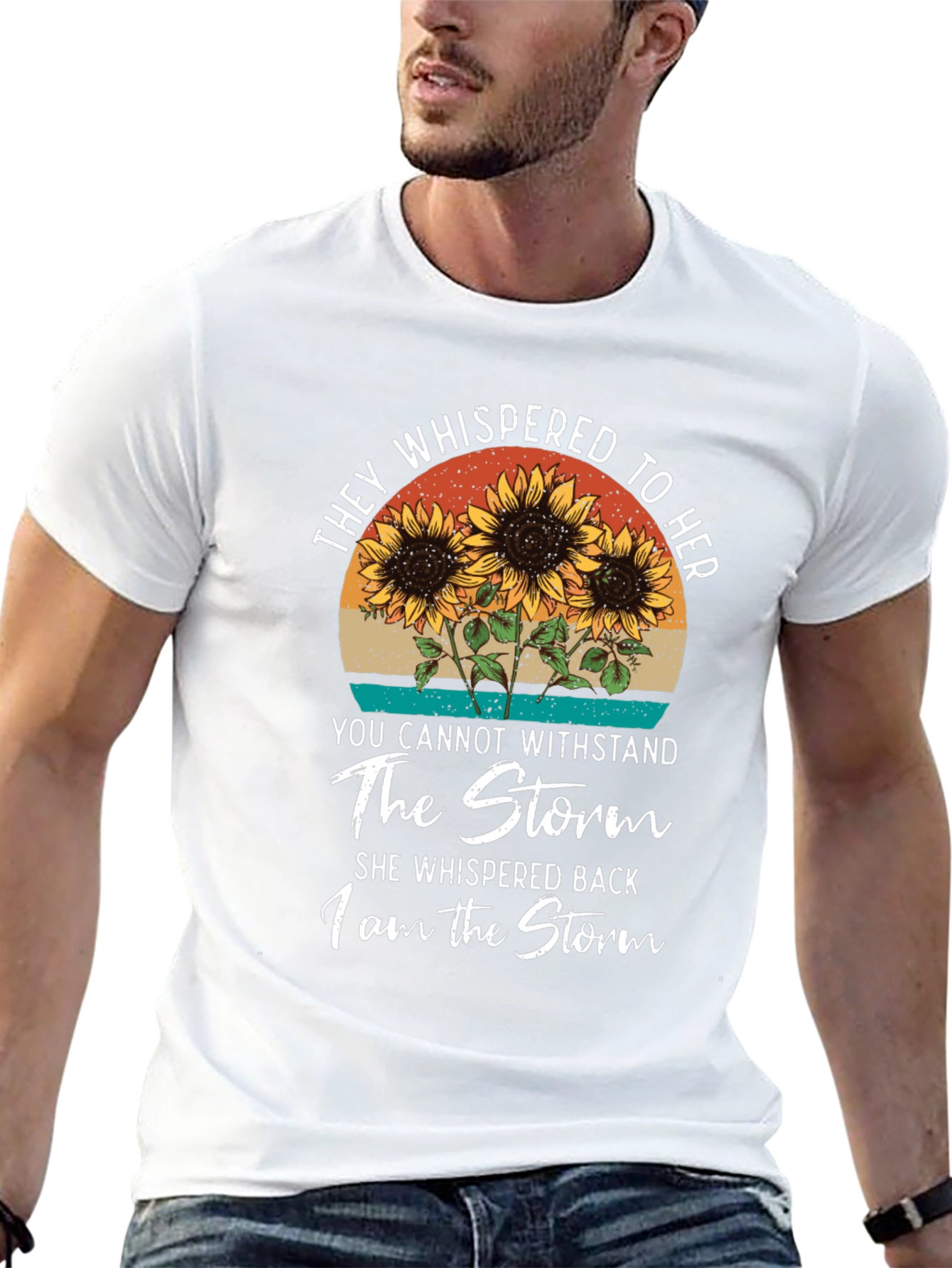 I Am The Storm Sunflower Graphic Tee