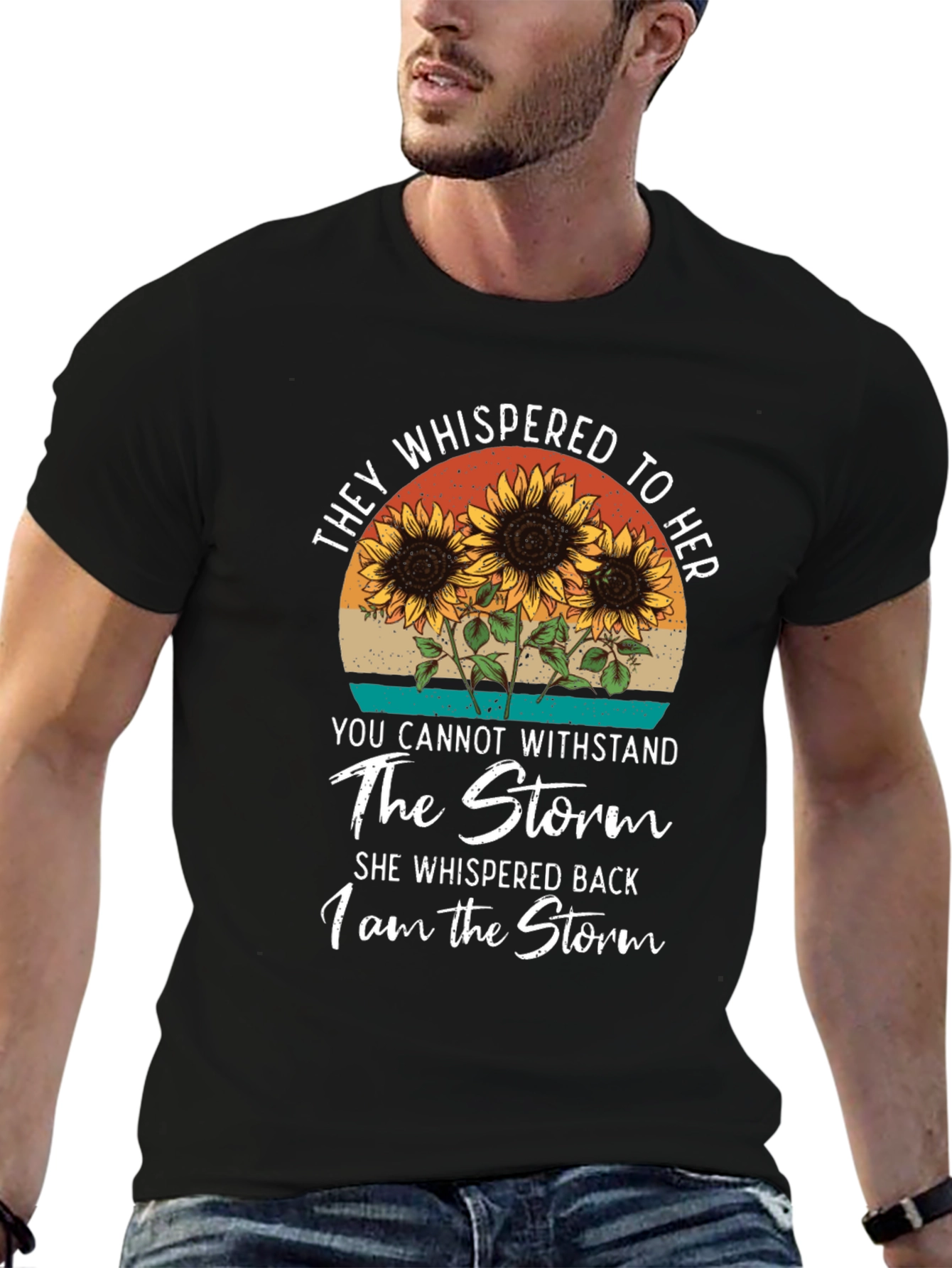 I Am The Storm Sunflower Graphic Tee