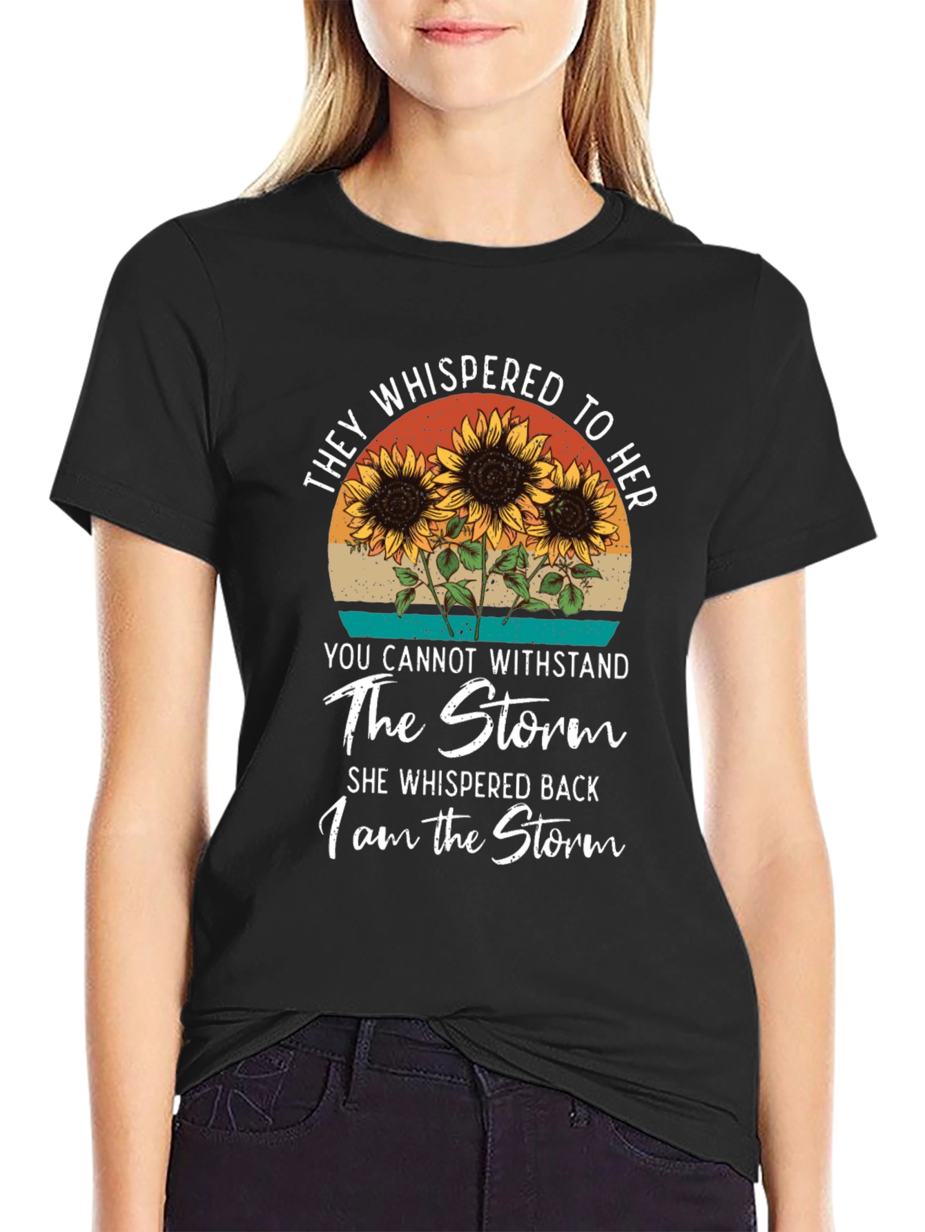 I Am The Storm Sunflower Graphic Tee