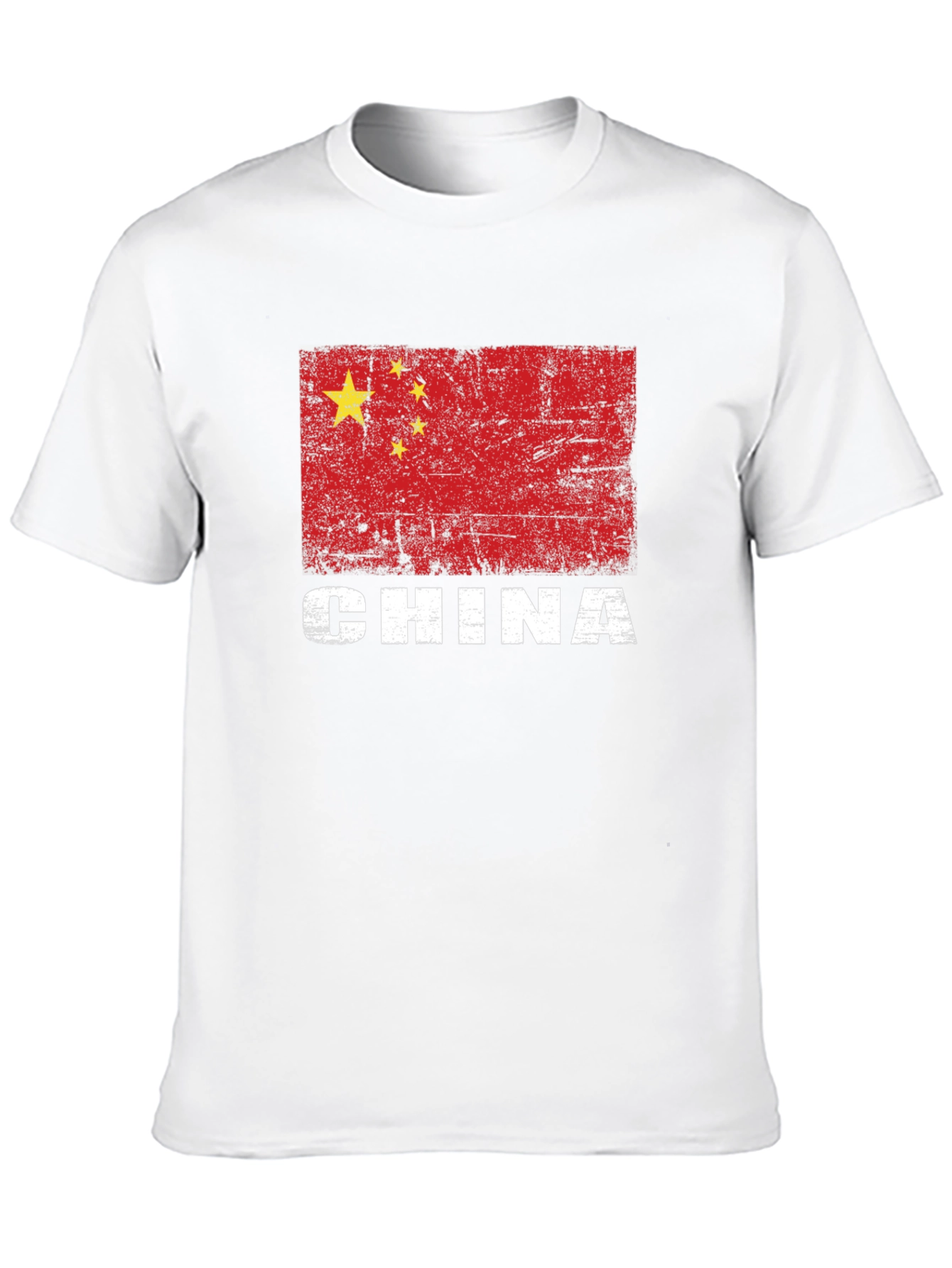 China Flag T-Shirt - Distressed Graphic Tee