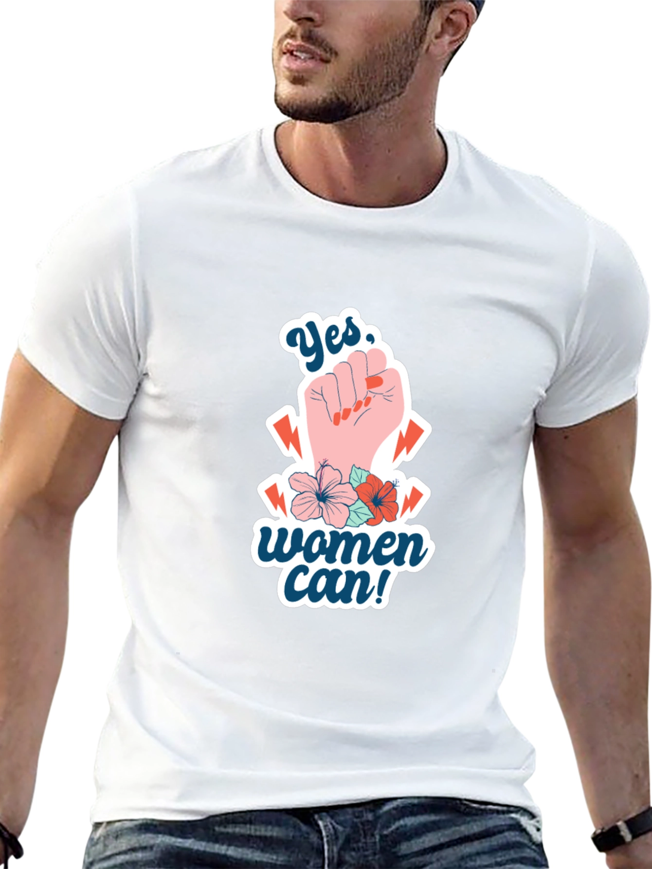 Empowered Womens T-Shirt - Yes Women Can!