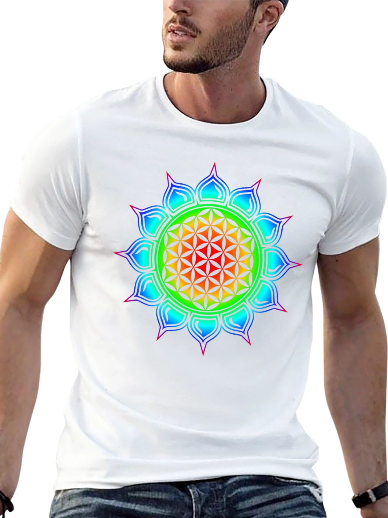 Flower of Life Mandala Graphic Tee