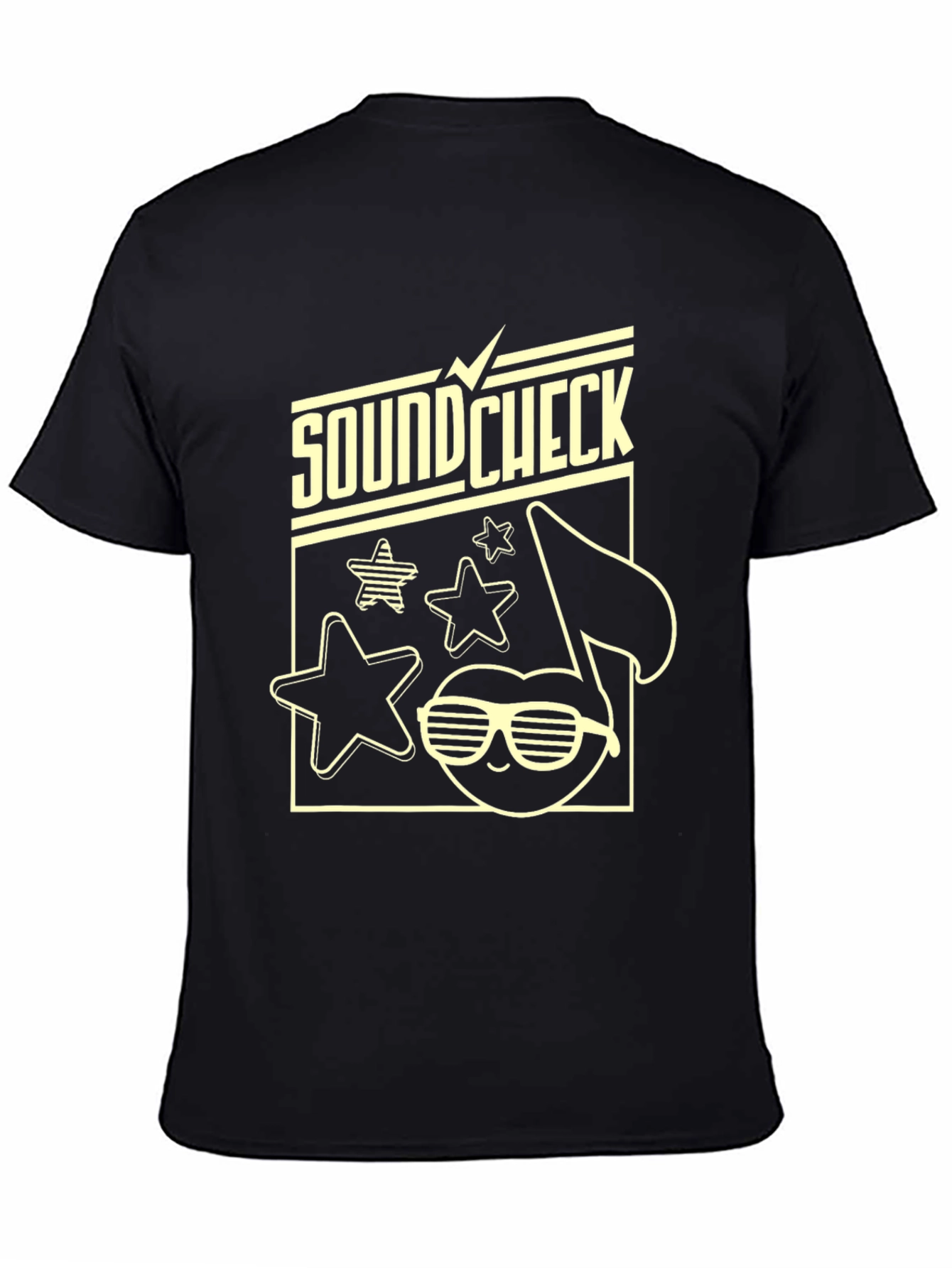 Soundcheck Graphic Tee - Black Cotton Blend