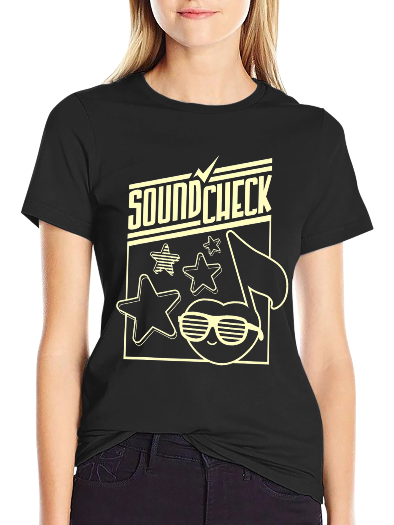 Soundcheck Graphic Tee - Black Cotton Blend