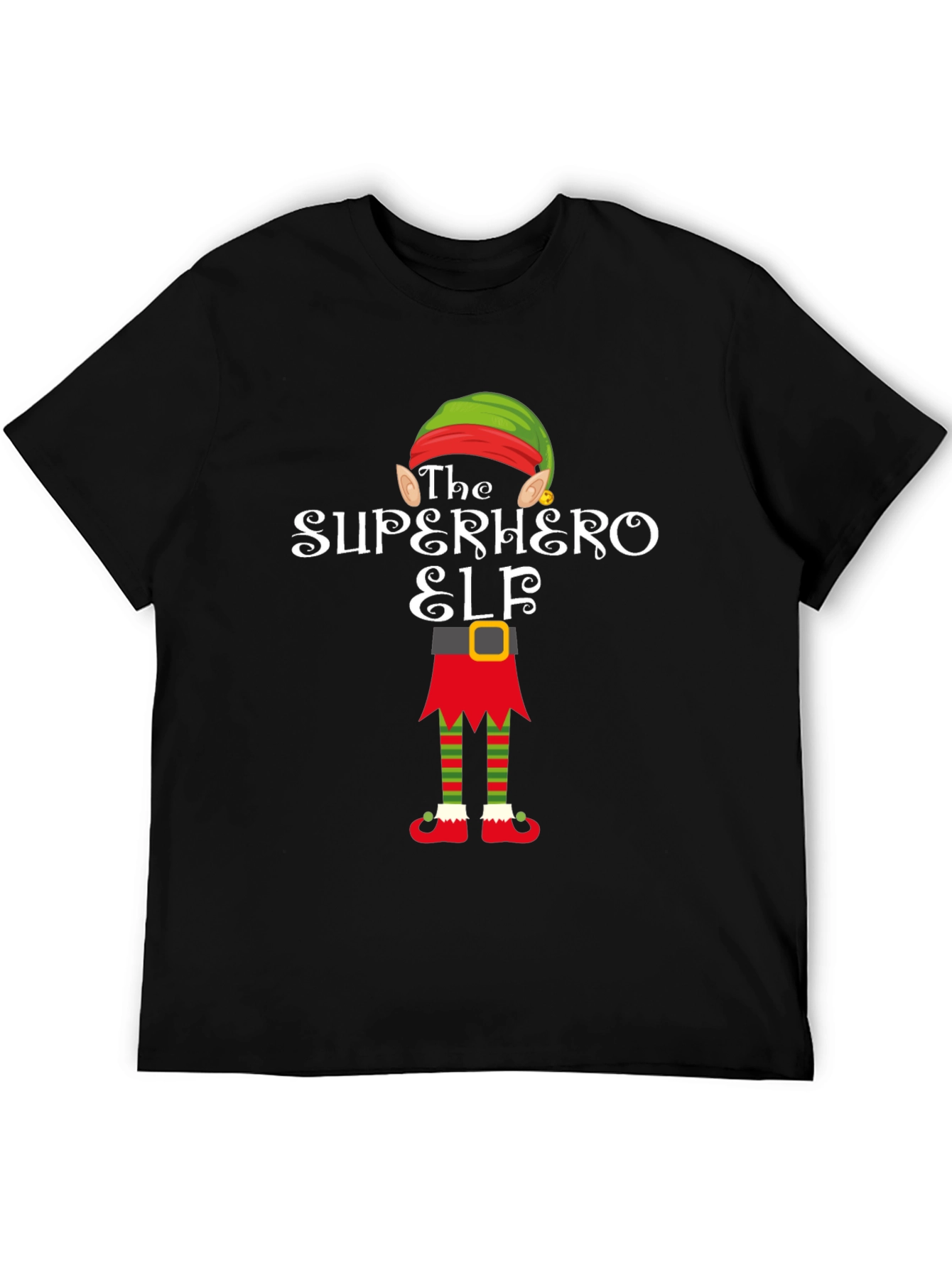 The Superhero Elf T-Shirt - Holiday Fun