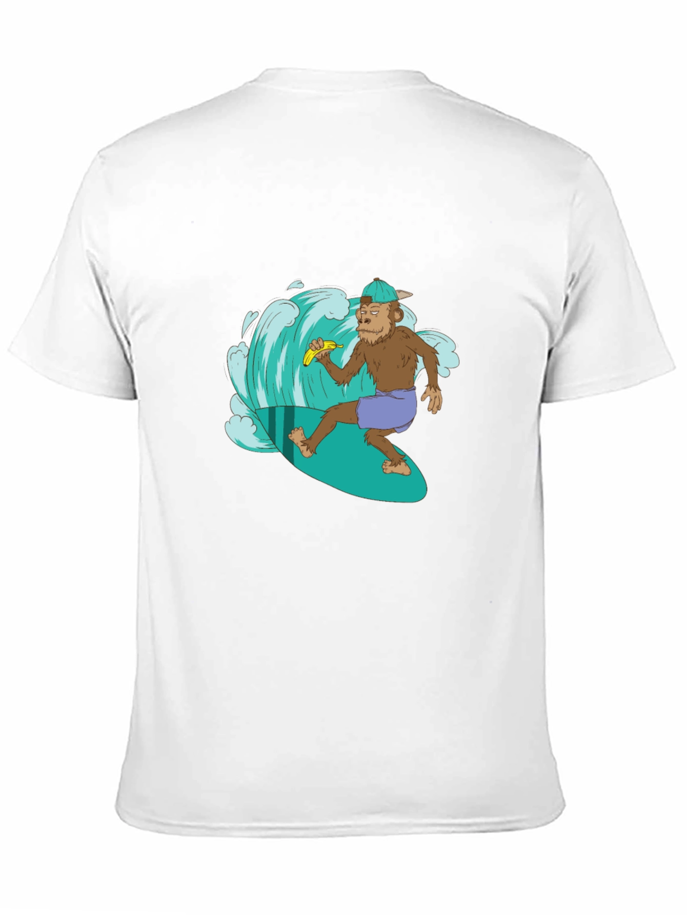 Surfing Monkey Graphic T-Shirt